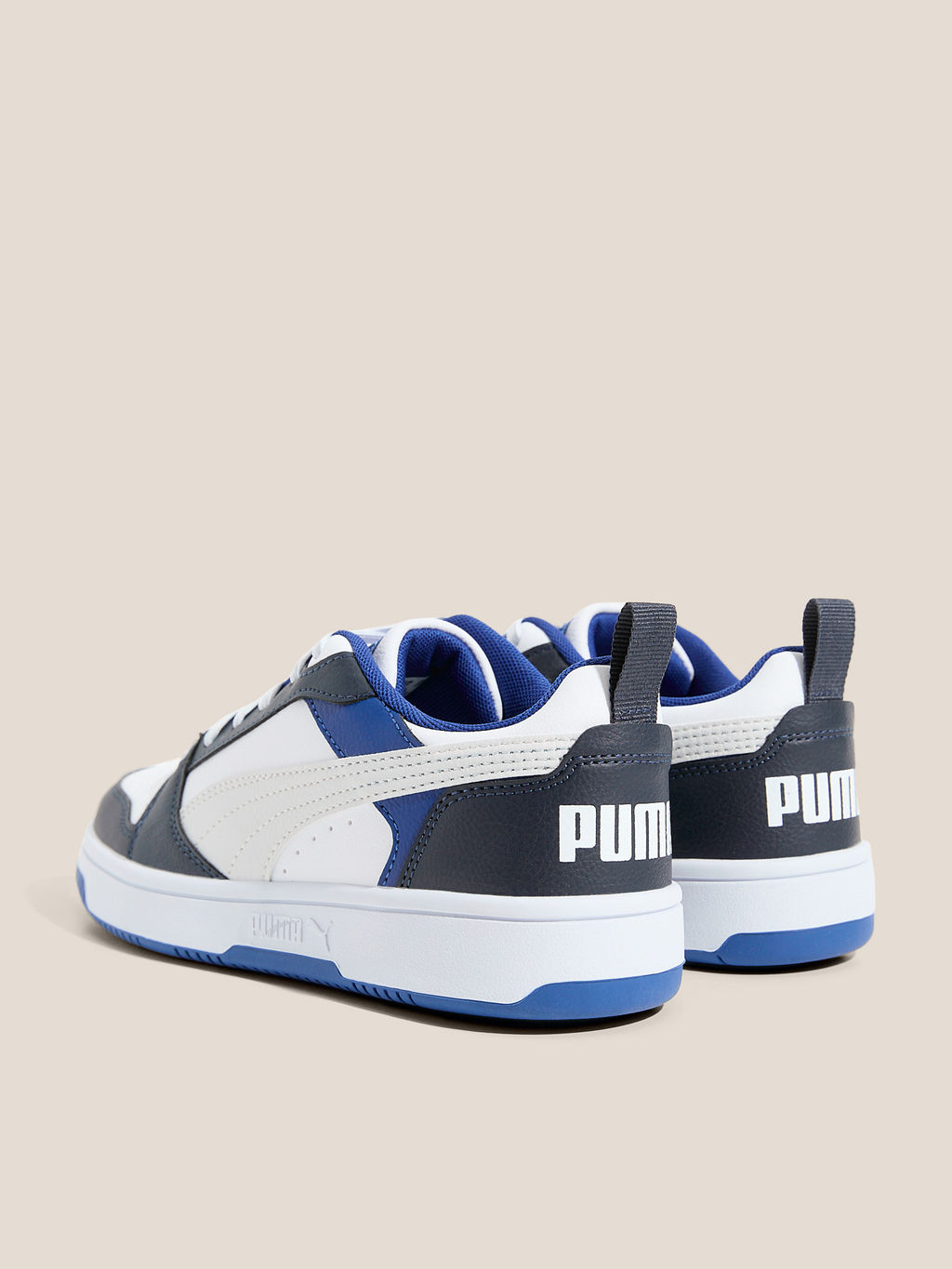 Детские кеды PUMA Puma Rebound V6 Lo Jr Артикул 4587273, темно-синий