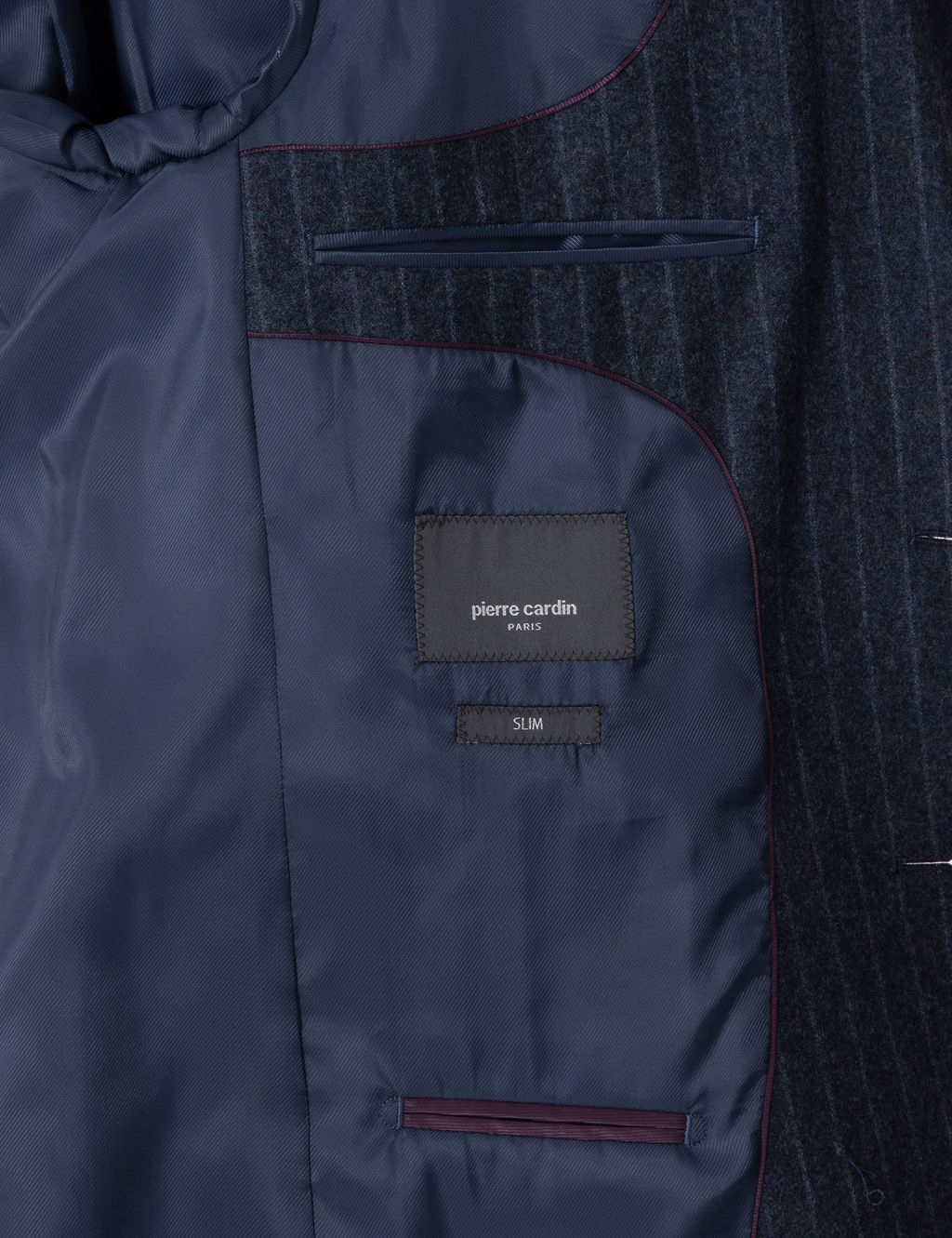 _ndigo Slim Fit _izgili Y_n Kar___ml_ Tak_m Elbise