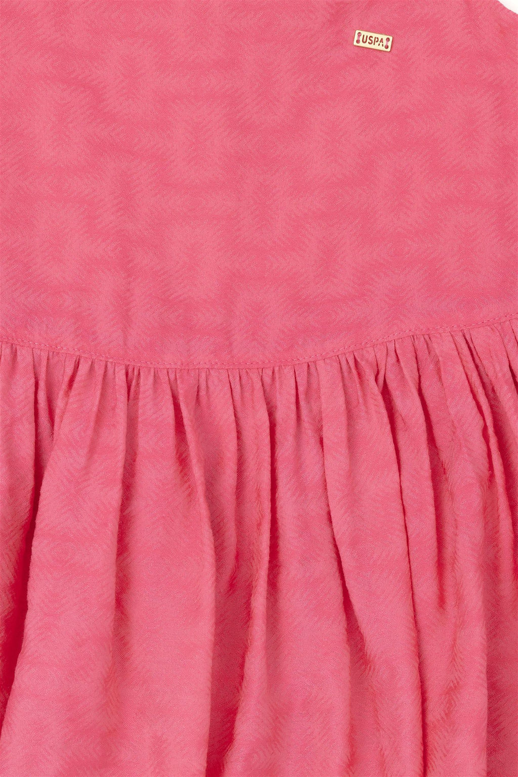 Фиолетовое тканое платье для девочки - U.s. polo assn фото 3