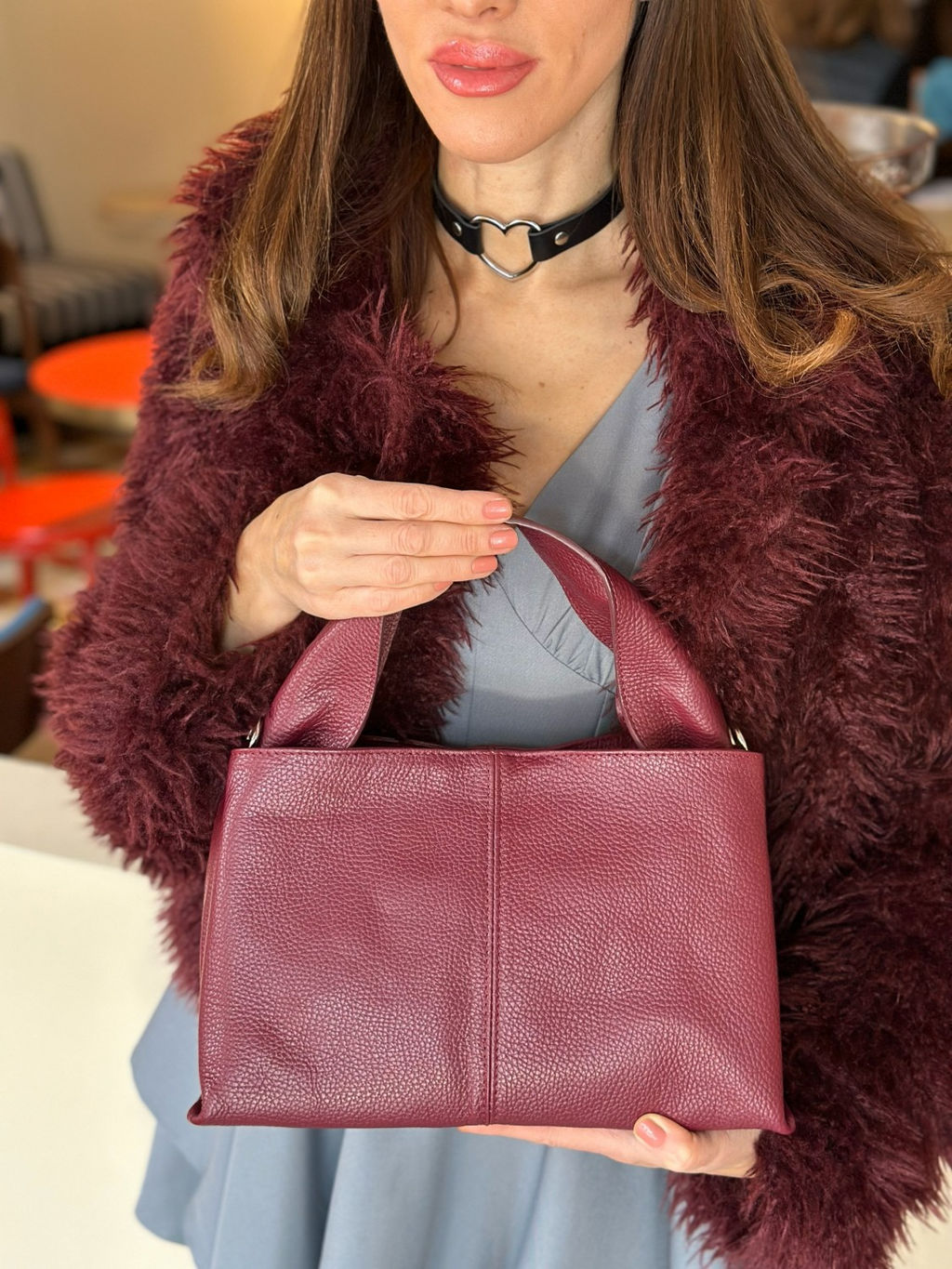 Сумка женская из телячьей кожи