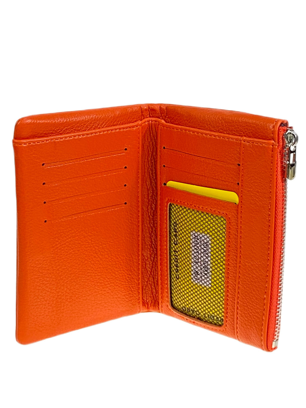 Женское портмоне из искусственной кожи, цвет оранжевый - Greta фото 2