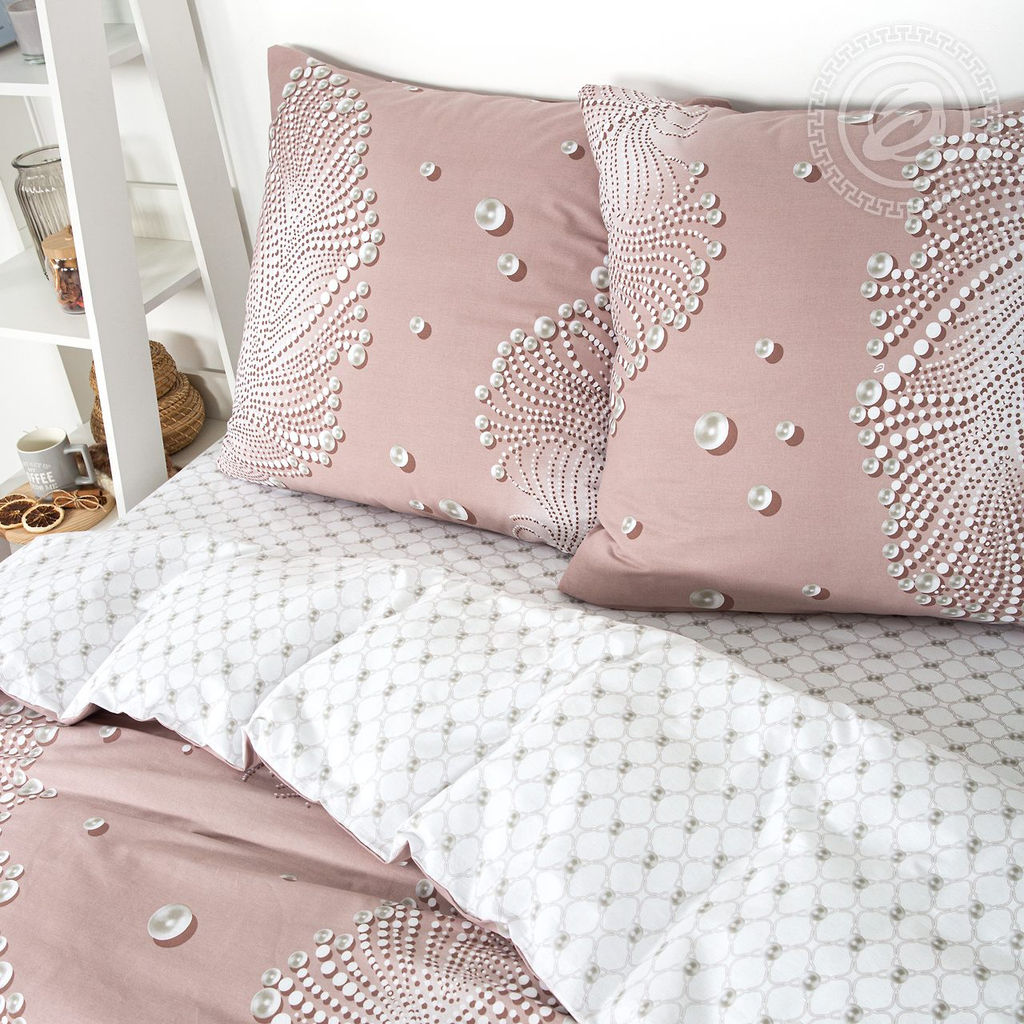 Постельное белье Ожерелье (поплин DE LUXE) 2,0 сп./Пододеяльник: 1 шт. - 215*175; Простыня: 1 шт. - 215*200; Наволочка: 2 шт. - 70*70; DE LUXE - Артпостель фото 2