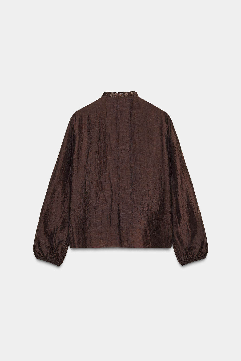 BLUSA VOLANTES LUNARES / Marr?n - Zara фото 5