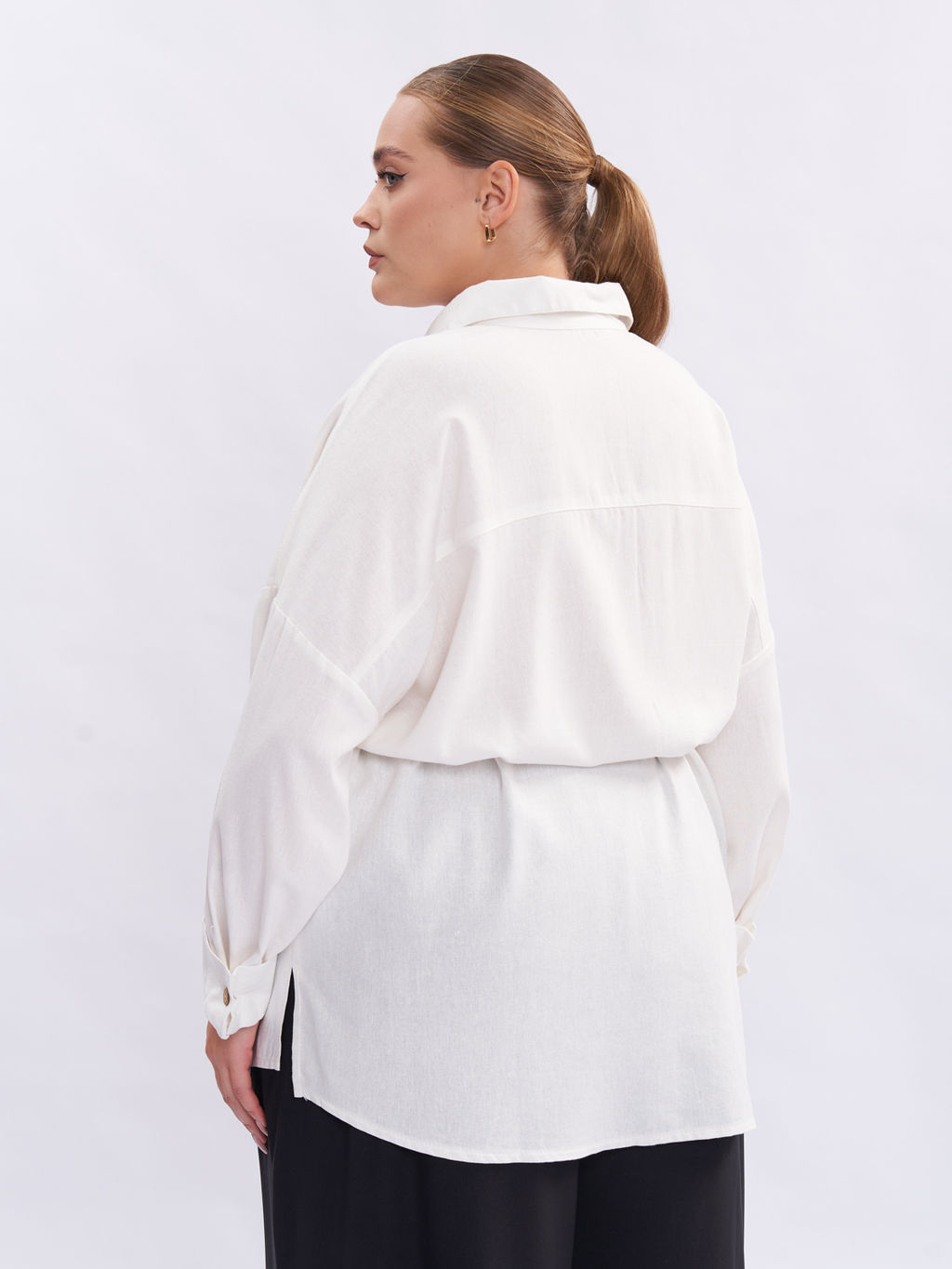 Рубашка льняная TBL28352WHT04 - Артесса фото 8