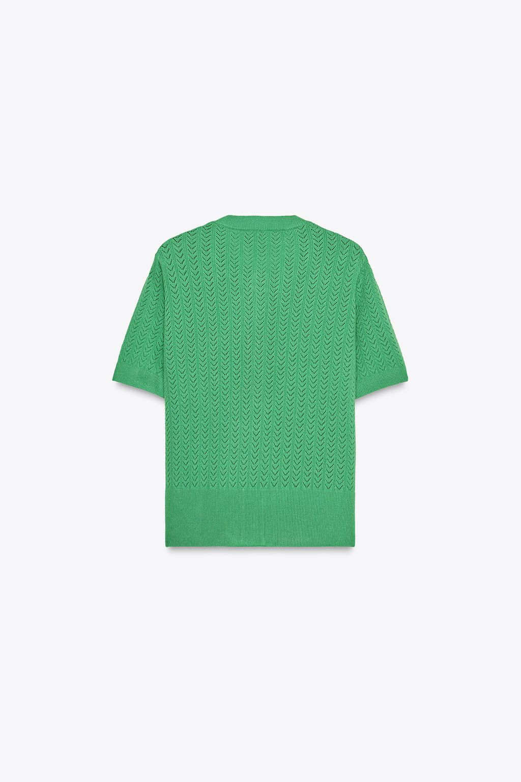POINTELLE KNIT TOP - Zara фото 6