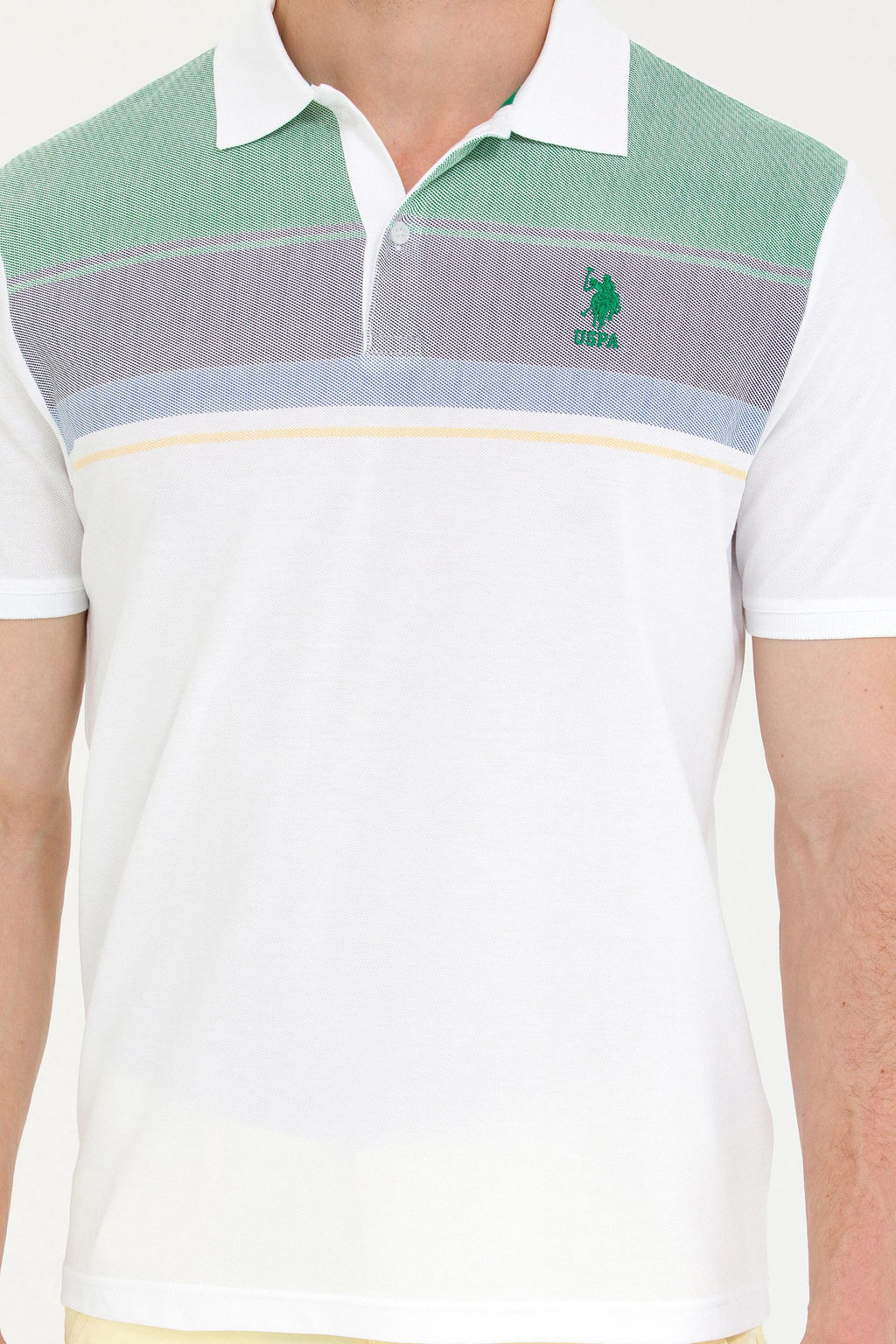 Мужская зеленая футболка - U.s. polo assn фото 6