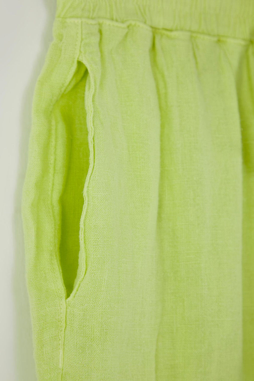 Lacivert %100 Keten Beli Lastikli Yuksek Bel Wide Leg Pantolon TWOSS24JE00249 - Trendyolmilla фото 35