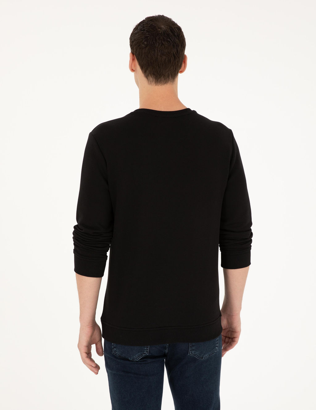 Siyah Regular Fit Sweatshirt - Pierre cardin фото 5