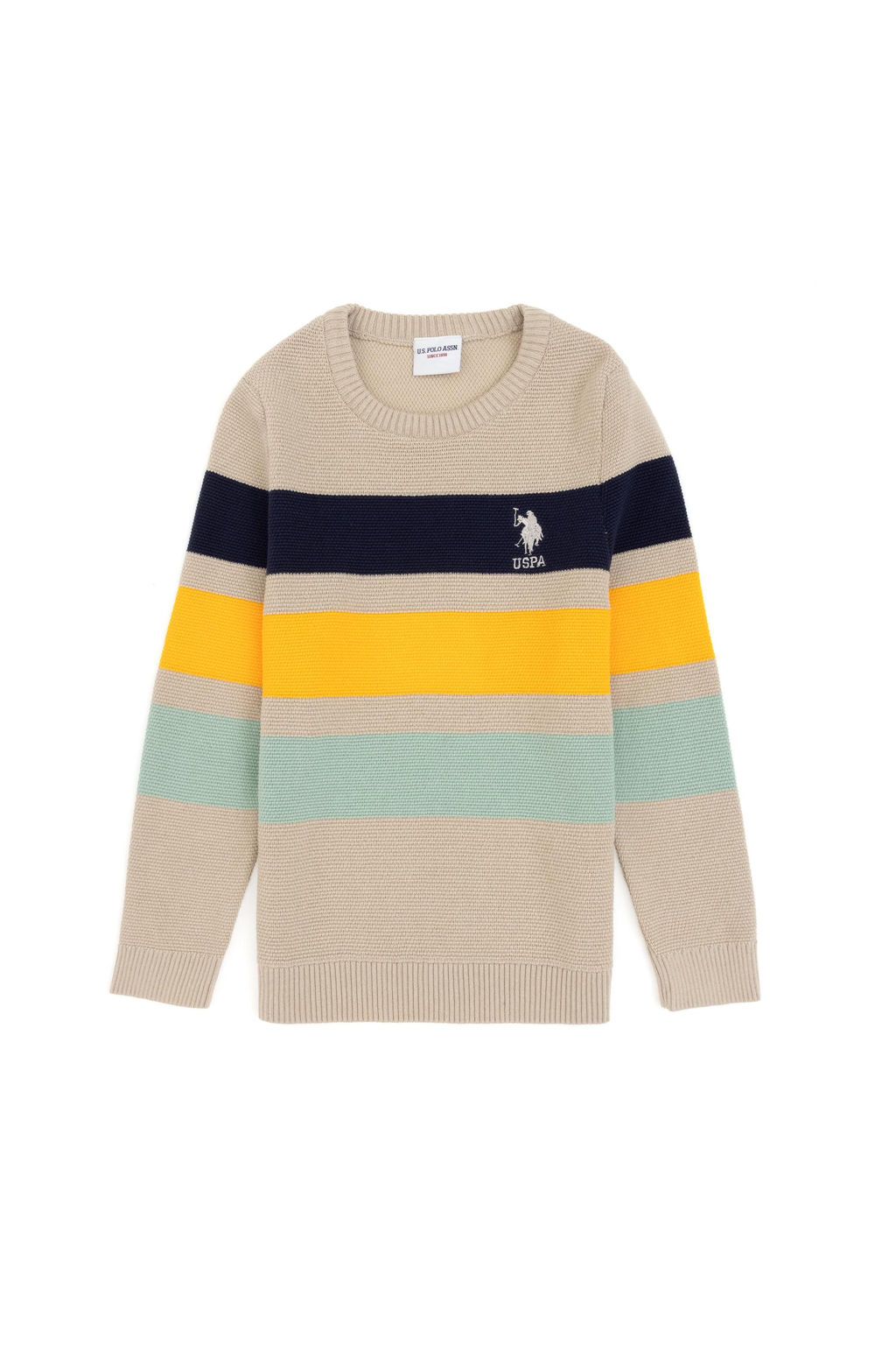 Erkek _ocuk Ta_ Melanj Bisiklet Yaka Kazak - U.s. polo assn фото 2