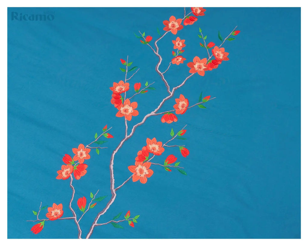 Наволочка Satini Ricamo R-7070/морская волна - Espera фото 3