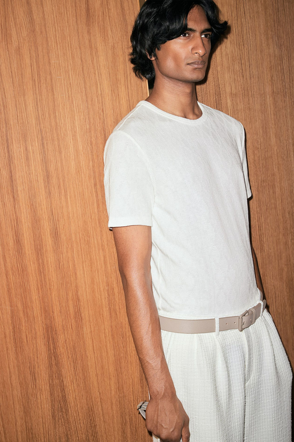 Camiseta con textura Slim Fit - H&m фото 3