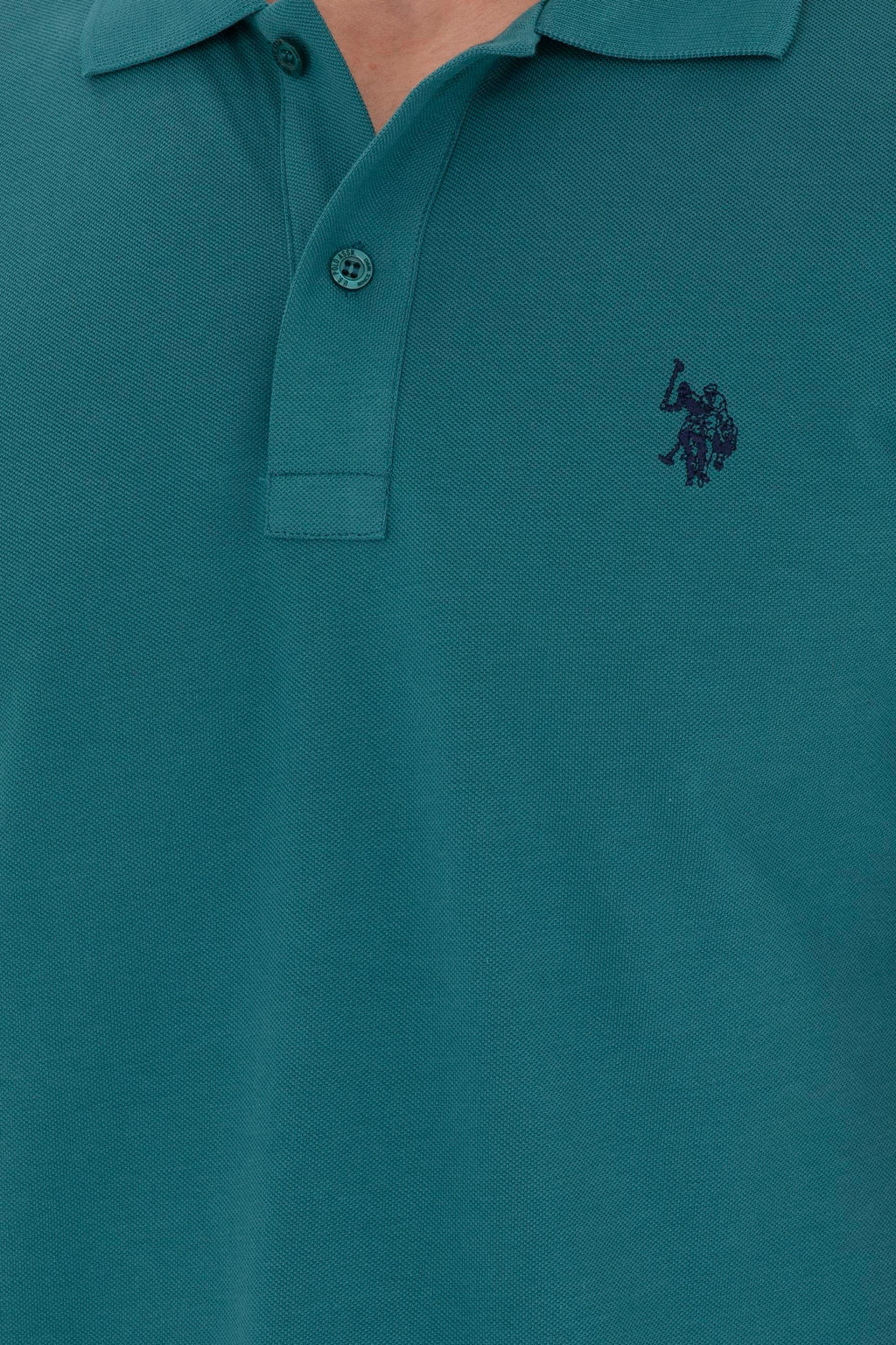 Мужская темно-зеленая базовая футболка - U.s. polo assn фото 7