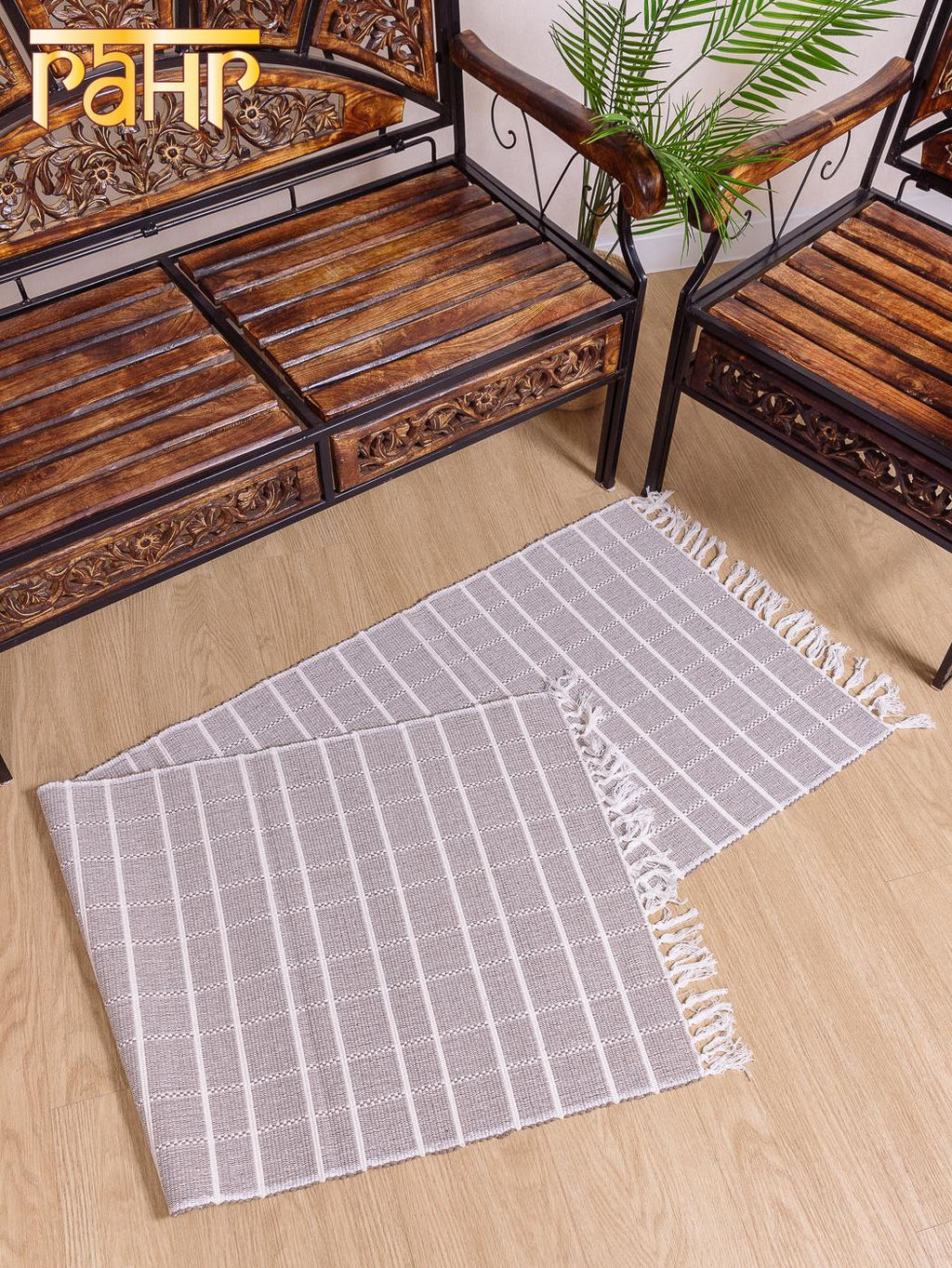 Коврик самотканный х/б 60*180см №704/1/7