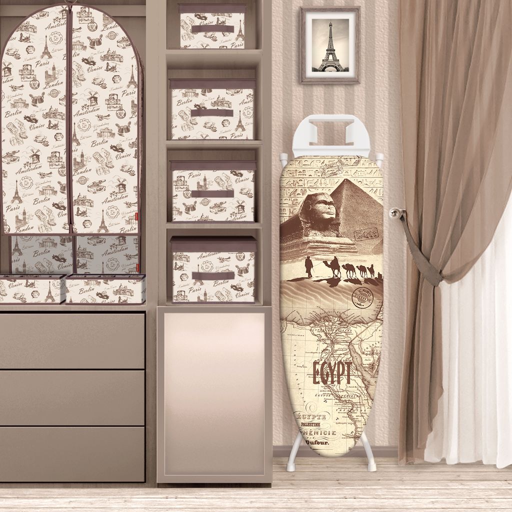 Чехол для гладильной доски, малый, 120*45 см, TRAVELLING EGYPT, шт