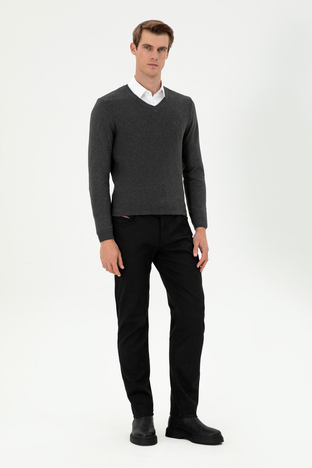 Мужские черные джинсовые брюки - U.s. polo assn фото 3