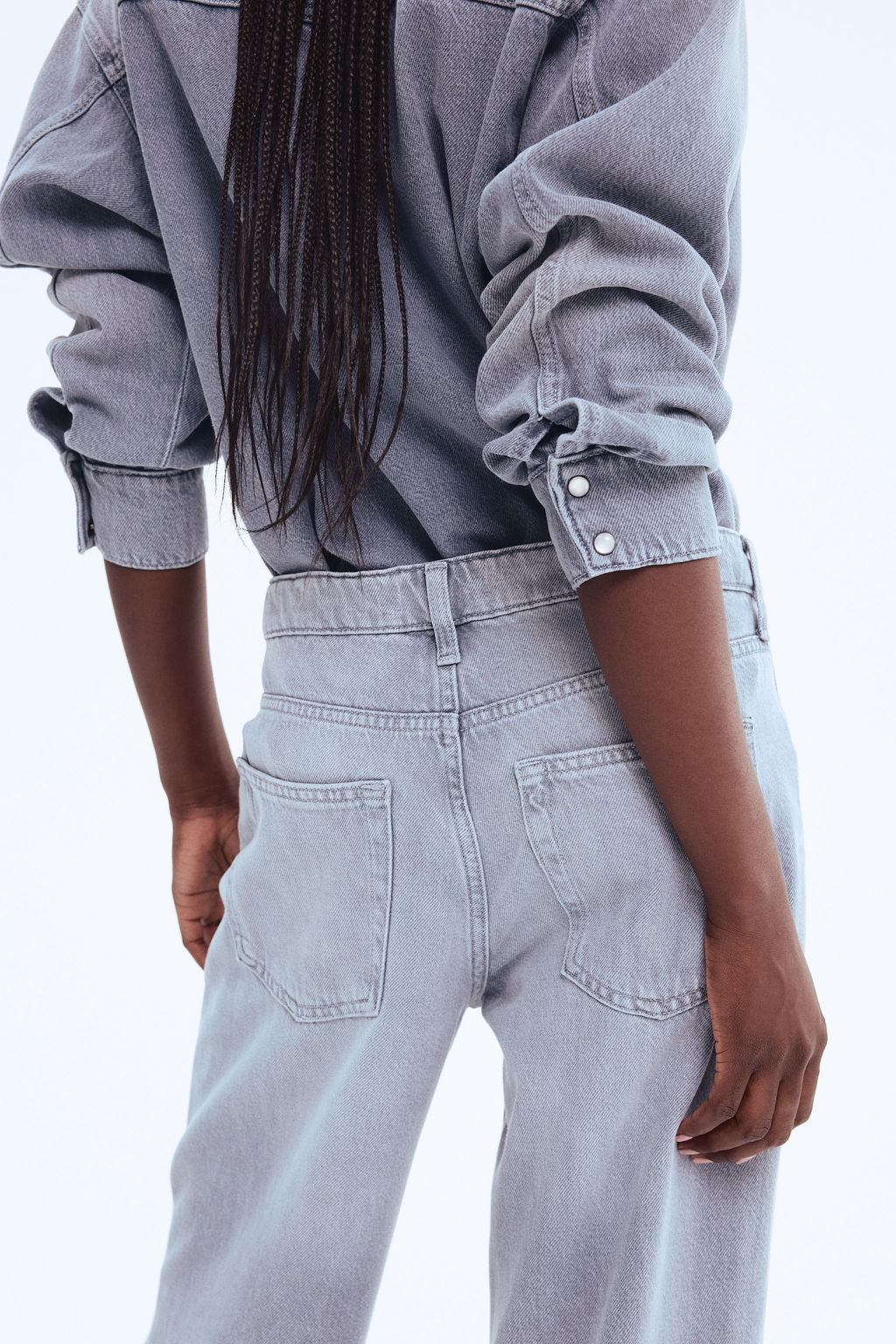 Feather Soft Wide Regular Jeans - H&m фото 11