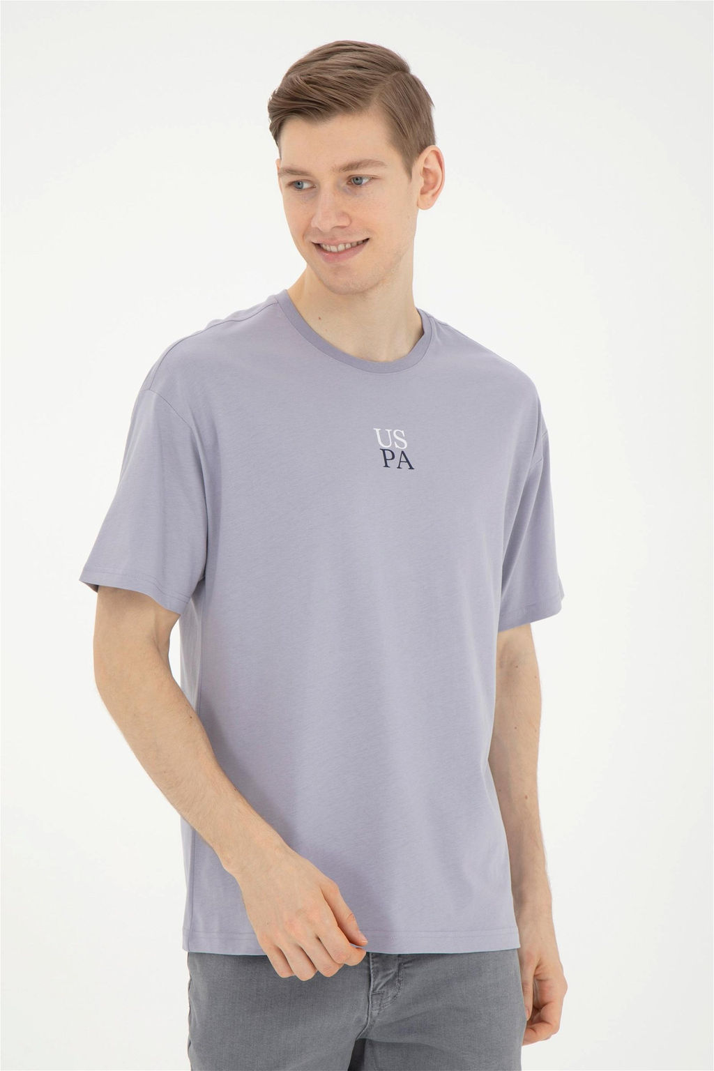 Мужская серая футболка - U.s. polo assn фото 3