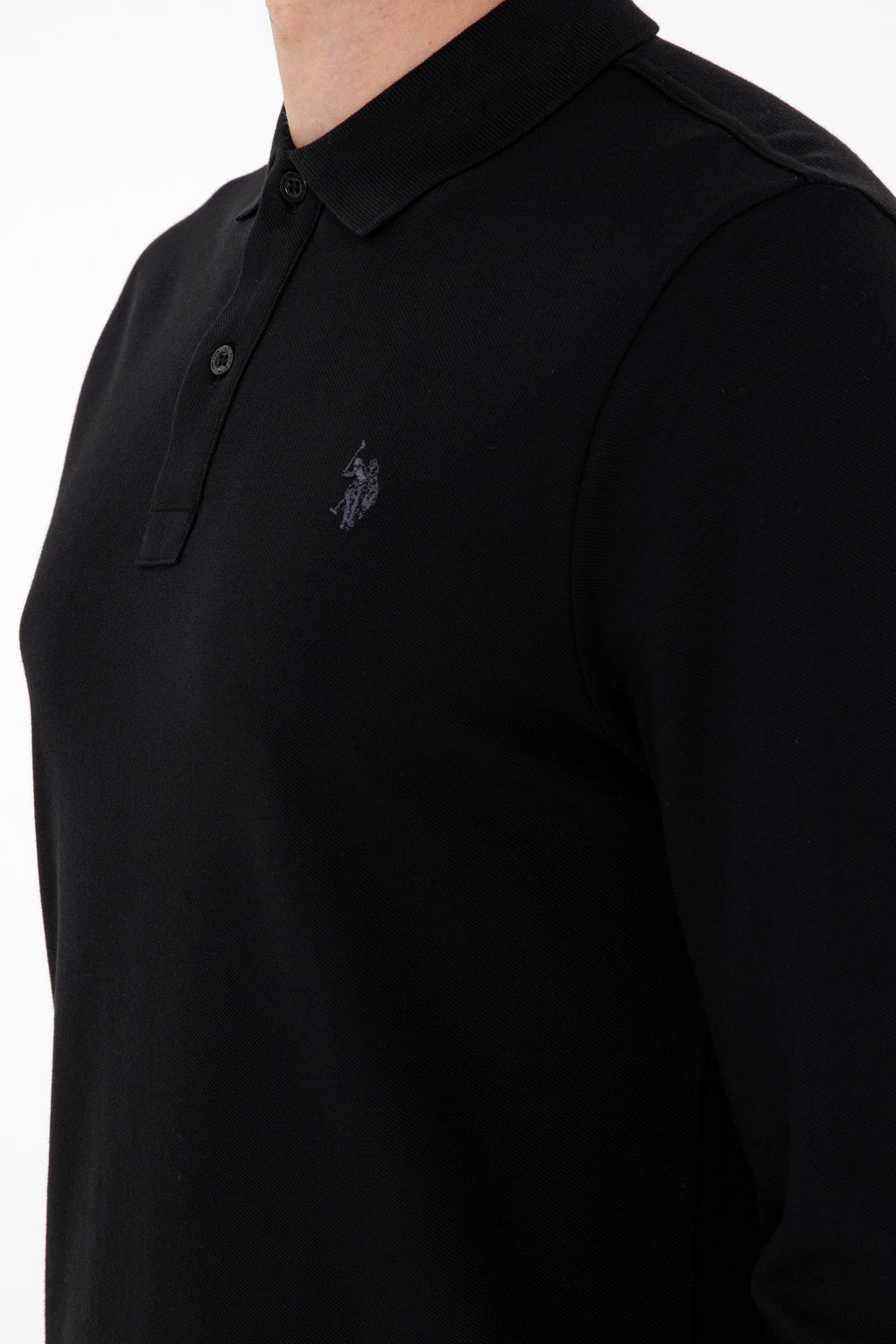 Свитшот мужской U.S. Polo Assn. черный хлопок  фото 21