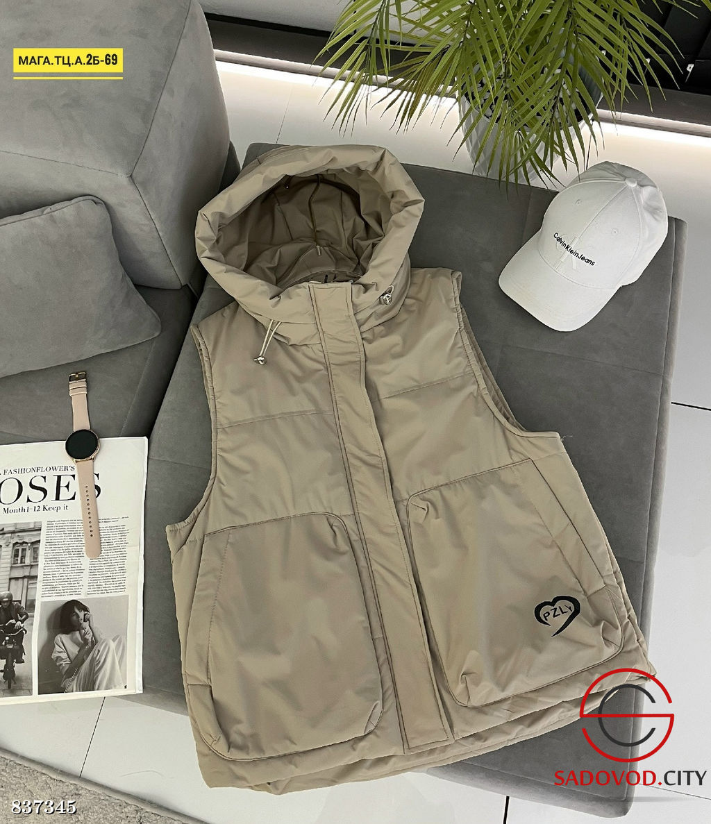 Жилетка женская с капюшоном - Bruno фото 3