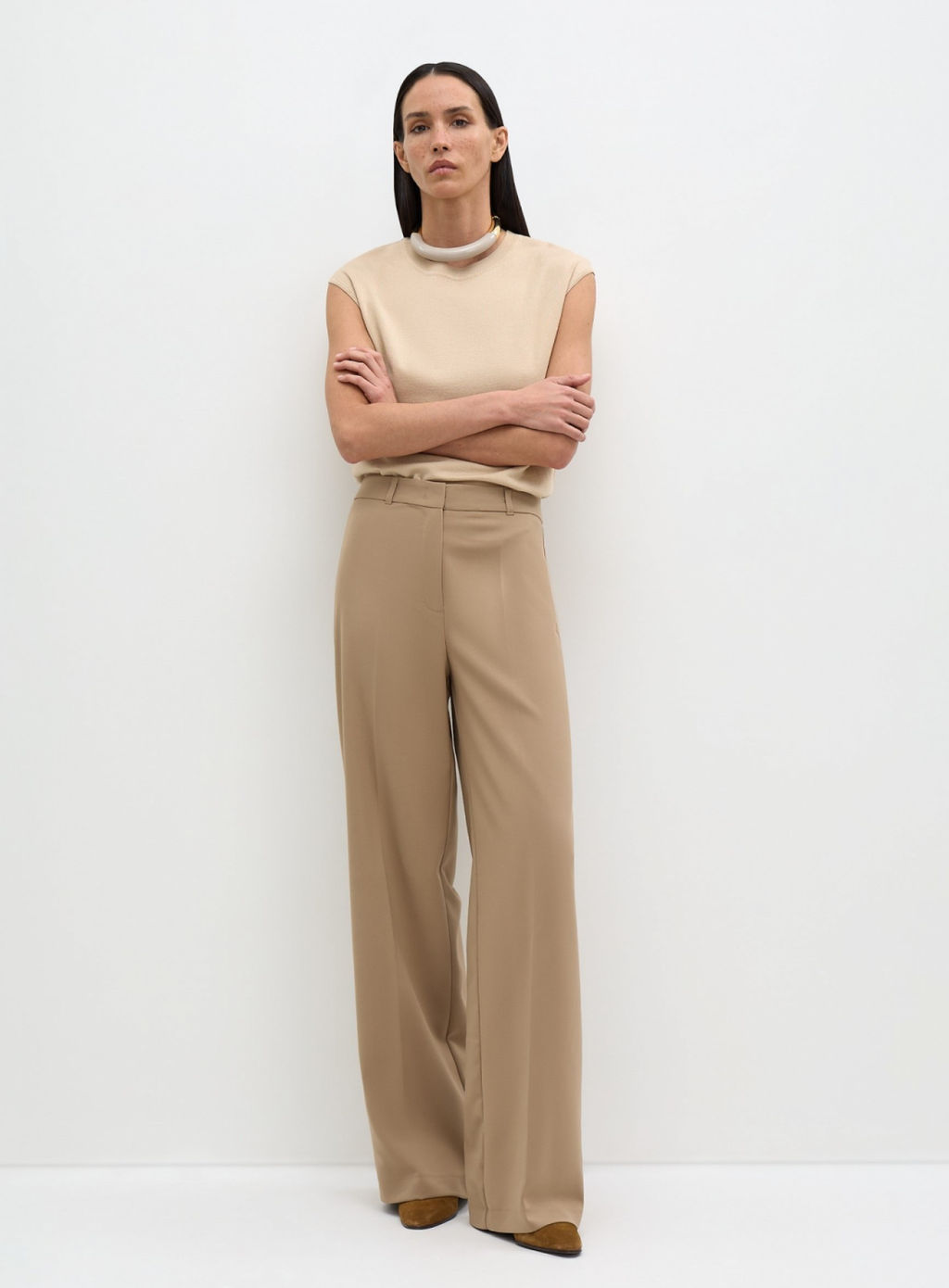 Conso/KM 240714 - beige Топ женский  фото 4