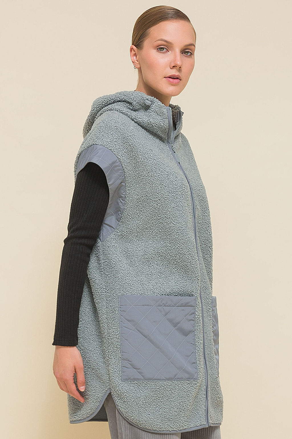 PELICAN, жилет женский, Серый  фото 2