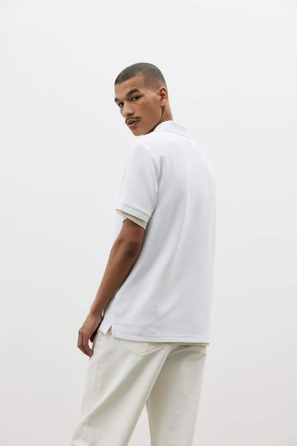 Polo con media cremallera Slim Fit - H&m фото 4