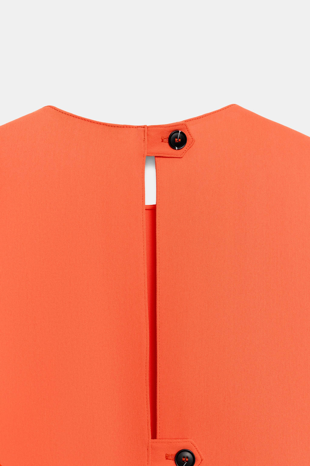 VESTIDO MIDI DRAPEADO ZW COLLECTION / Coral rojo - Zara фото 11