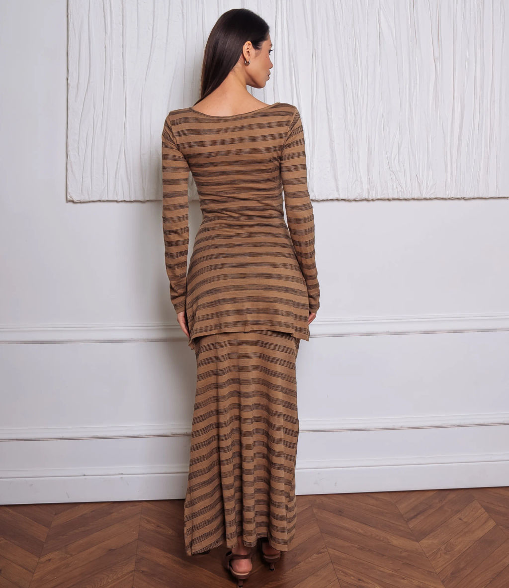 Платье #КТ3102 (2), тёмно-бежевый