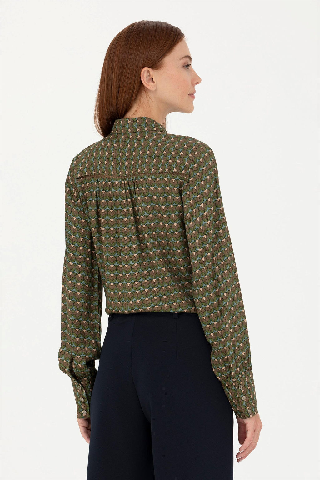 Kad_n Ye_il Uzun Kollu G_mlek - U.s. polo assn фото 5