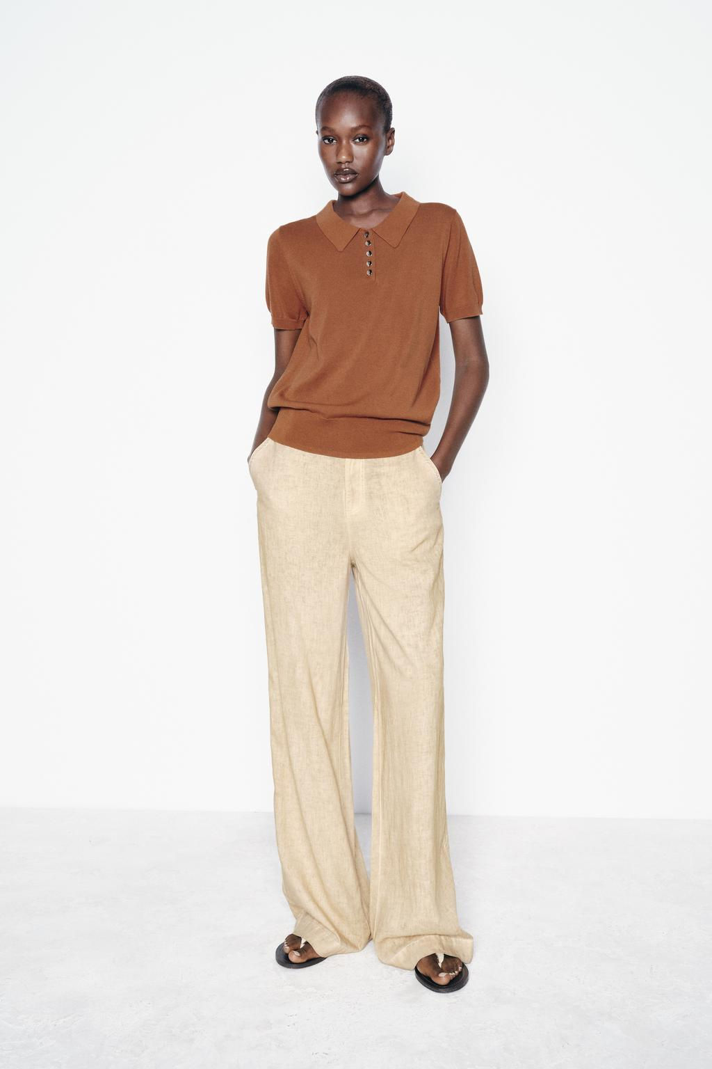 PLAIN KNIT POLO SHIRT