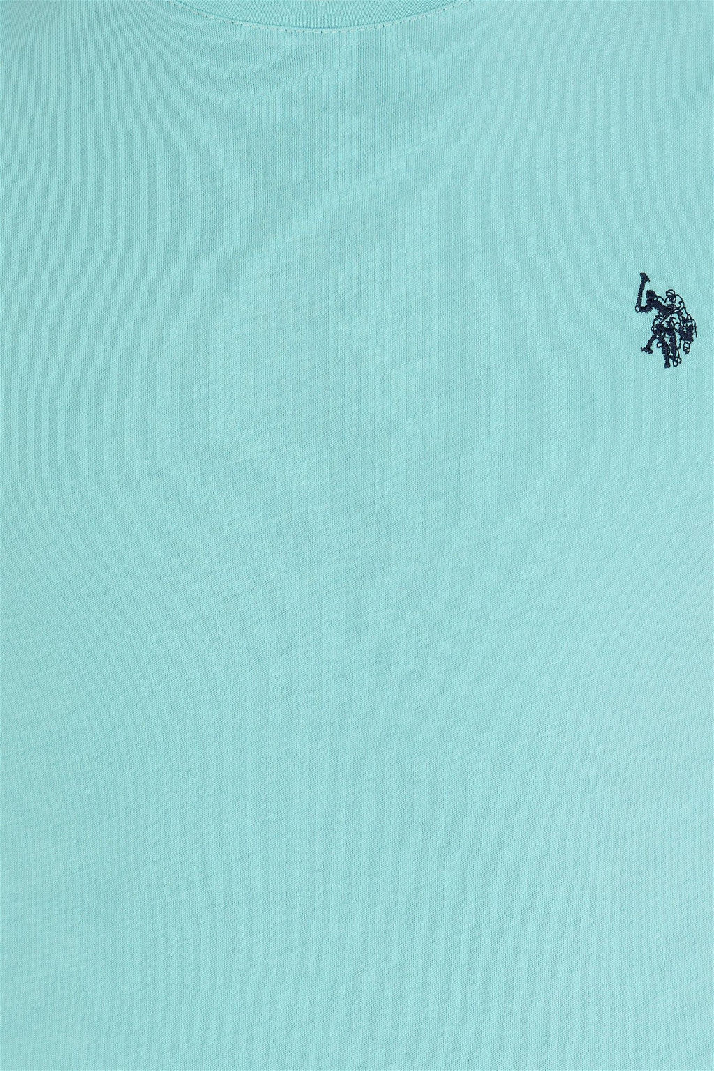 Мужская мятная базовая футболка с круглым вырезом - U.s. polo assn фото 6