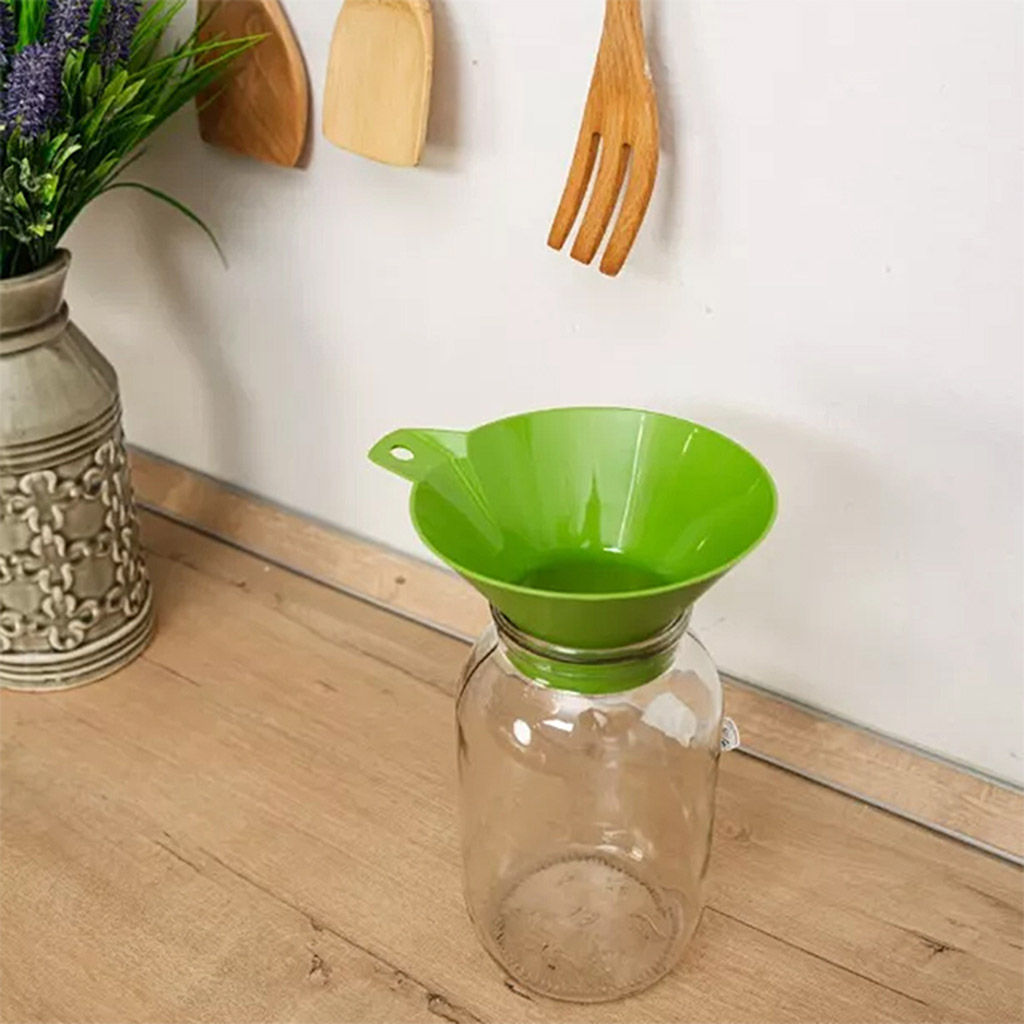 Воронка пластмассовая д17-14,5см, h7,5см, широкое горло (Россия) - Домашняя Мода фото 5