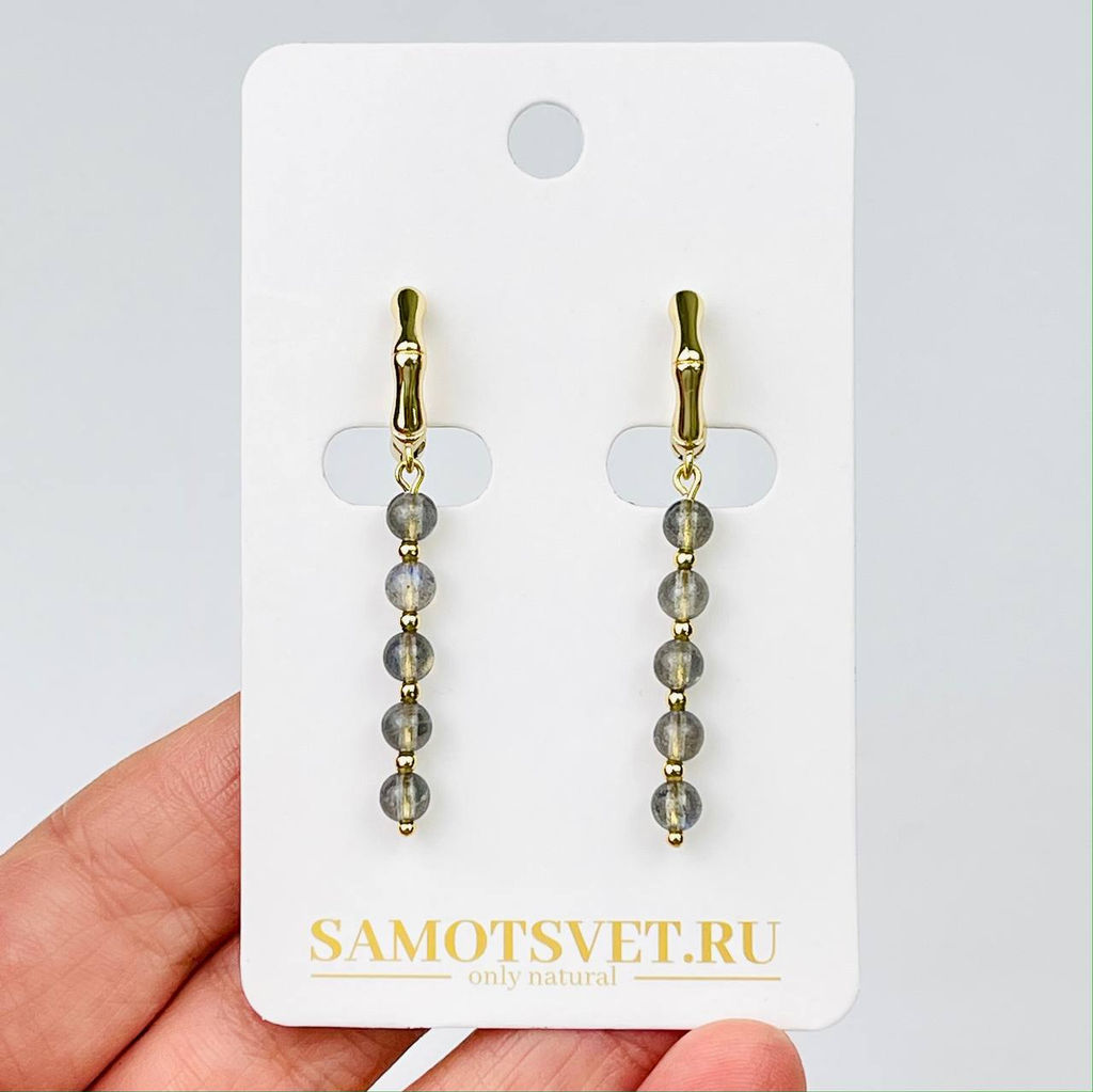 Серьги из Лабрадора