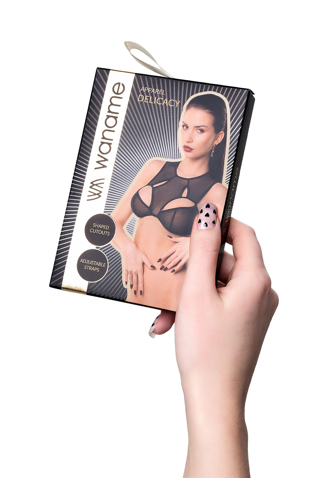 Бралетт Waname Delicacy c фигурными вырезами черный (50-52) - Waname apparel фото 12
