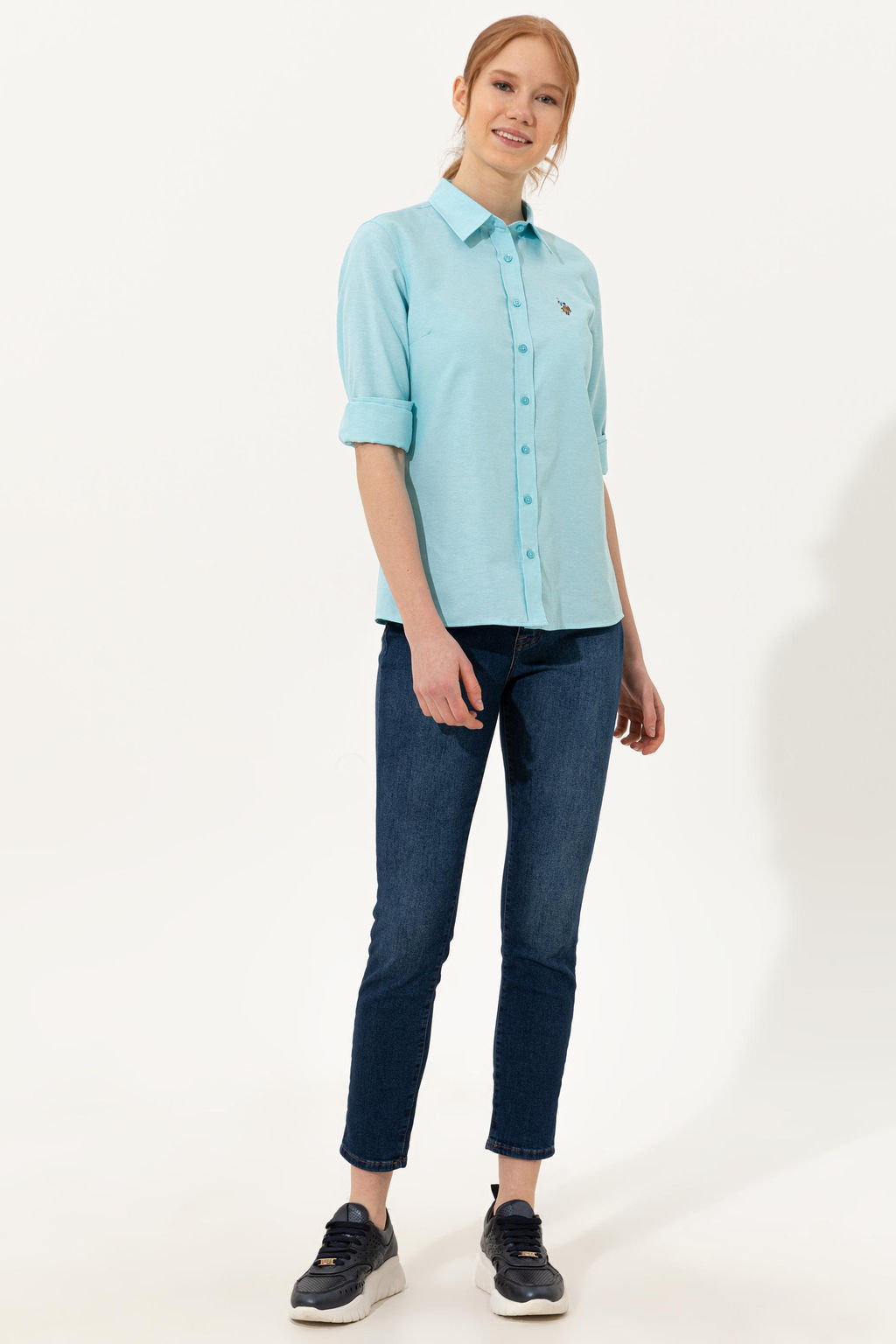 Женские синие джинсовые брюки Неожиданная скидка в корзине - U.s. polo assn фото 8