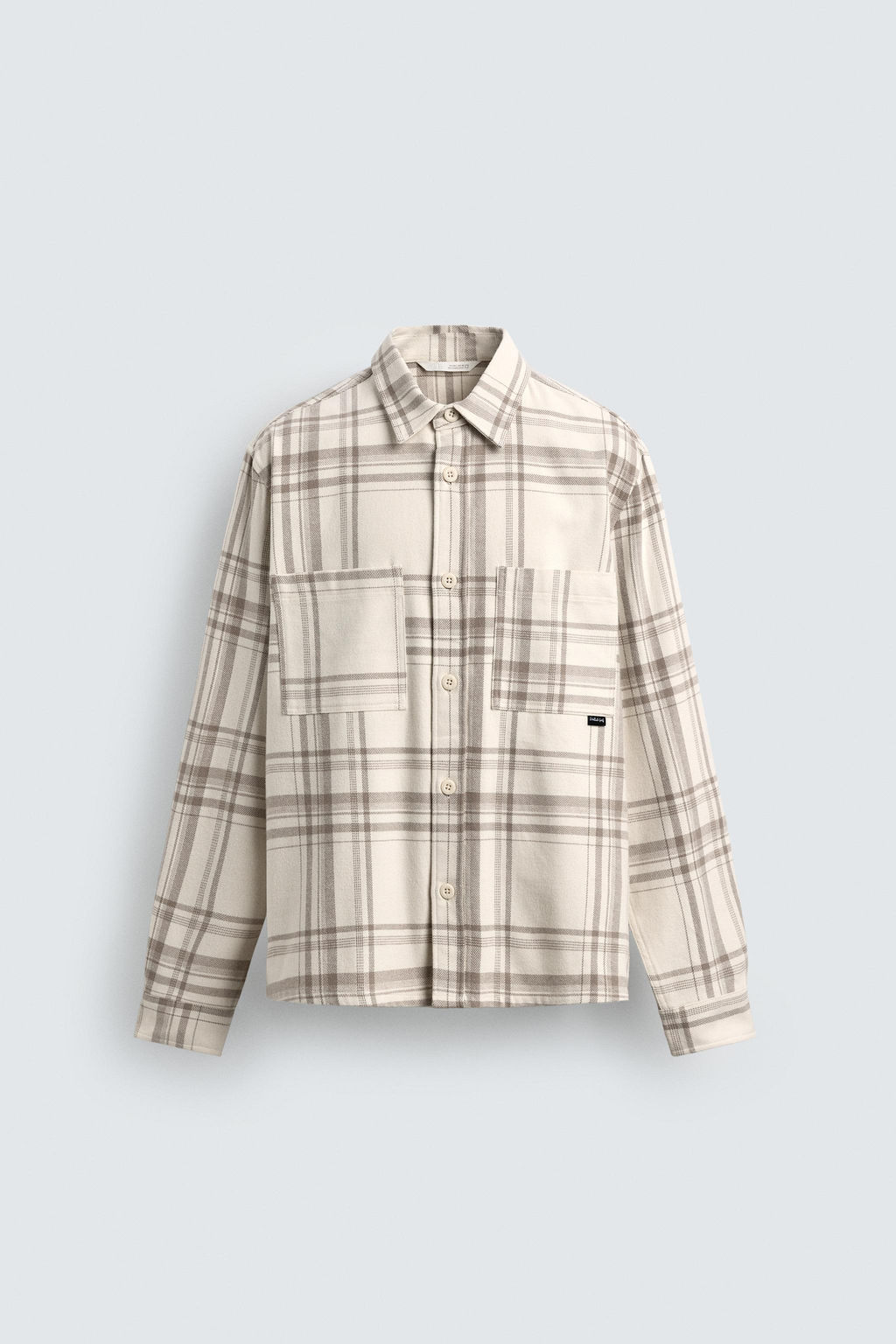 CHECKED FLANNEL SHIRT - Zara фото 7