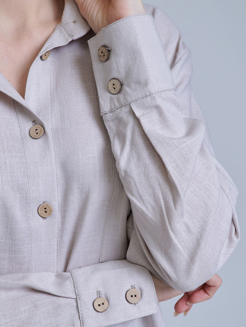 рубашка ЛЕН с ХЛОПКОМ - Трика фото 6