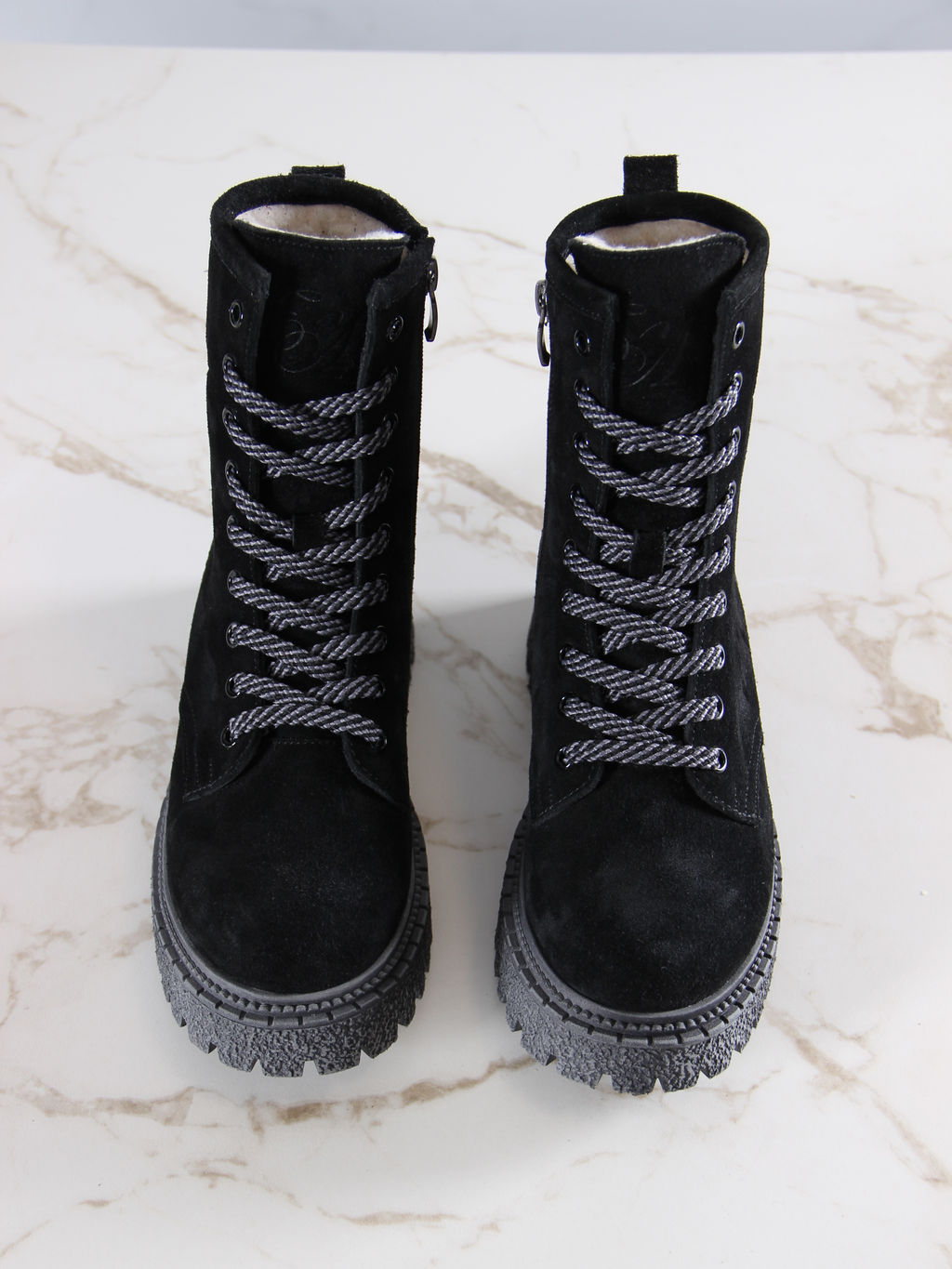 Ботинки EDART 327.22511gr. Черные замша/шерсть фото 9