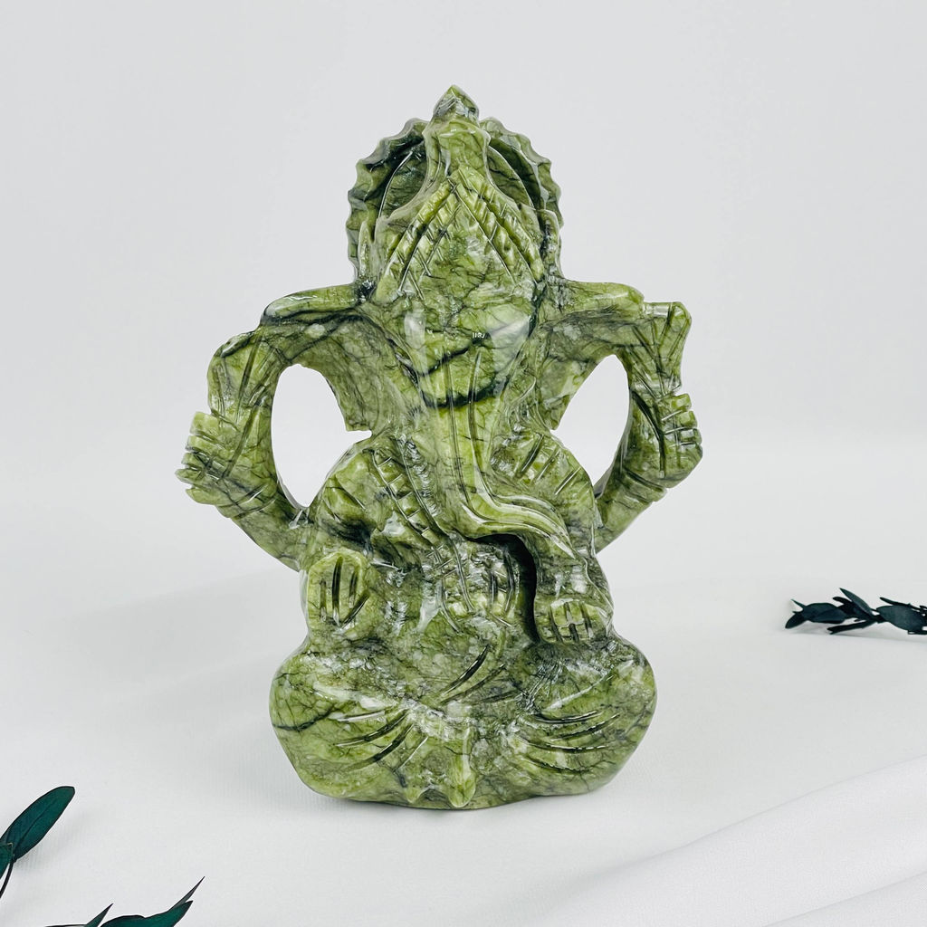 Статуэтка Ганеша из Змеевика - Радуга самоцветов фото 2