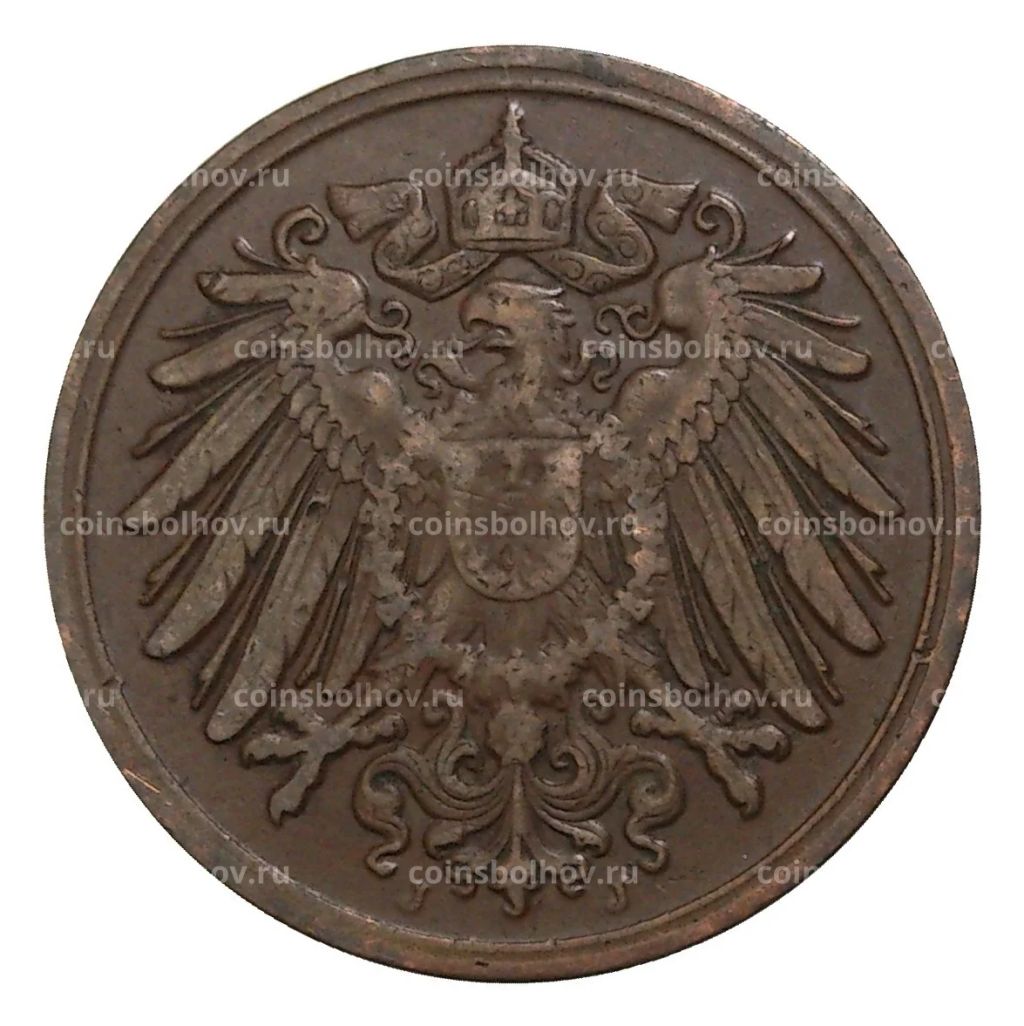 1 пфенниг 1910 года J Германия