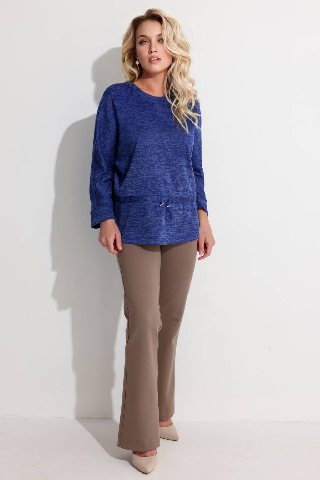 Блузка женская 4326/03/Васильковый меланж - Rise фото 5