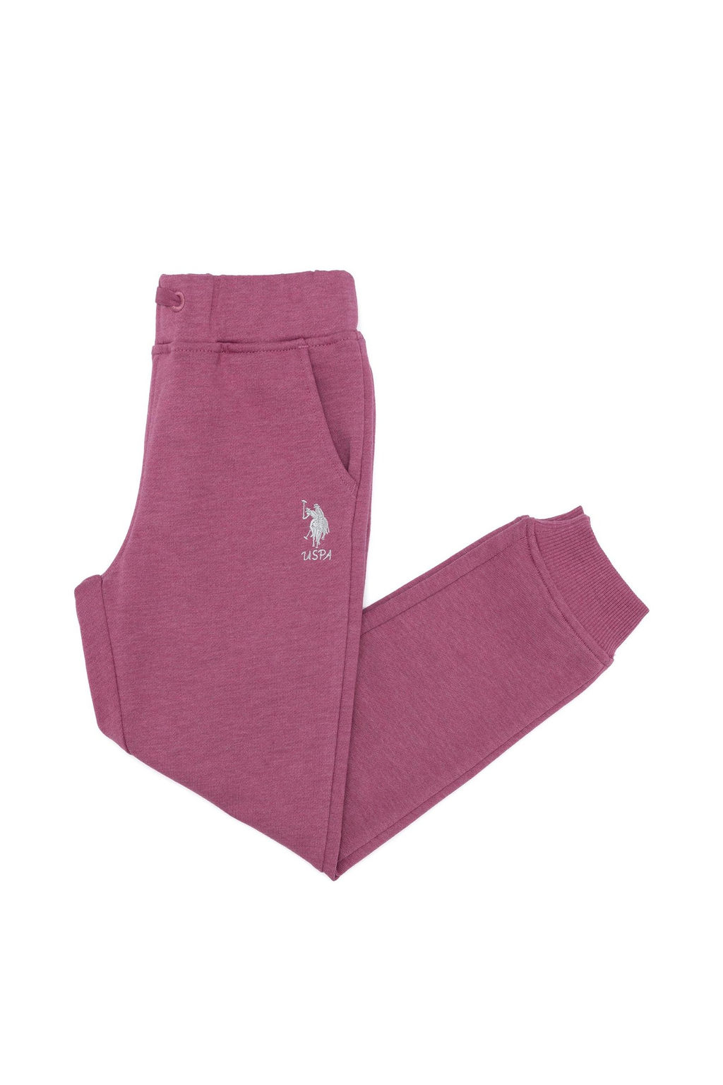 Детские темно-розовые спортивные штаны