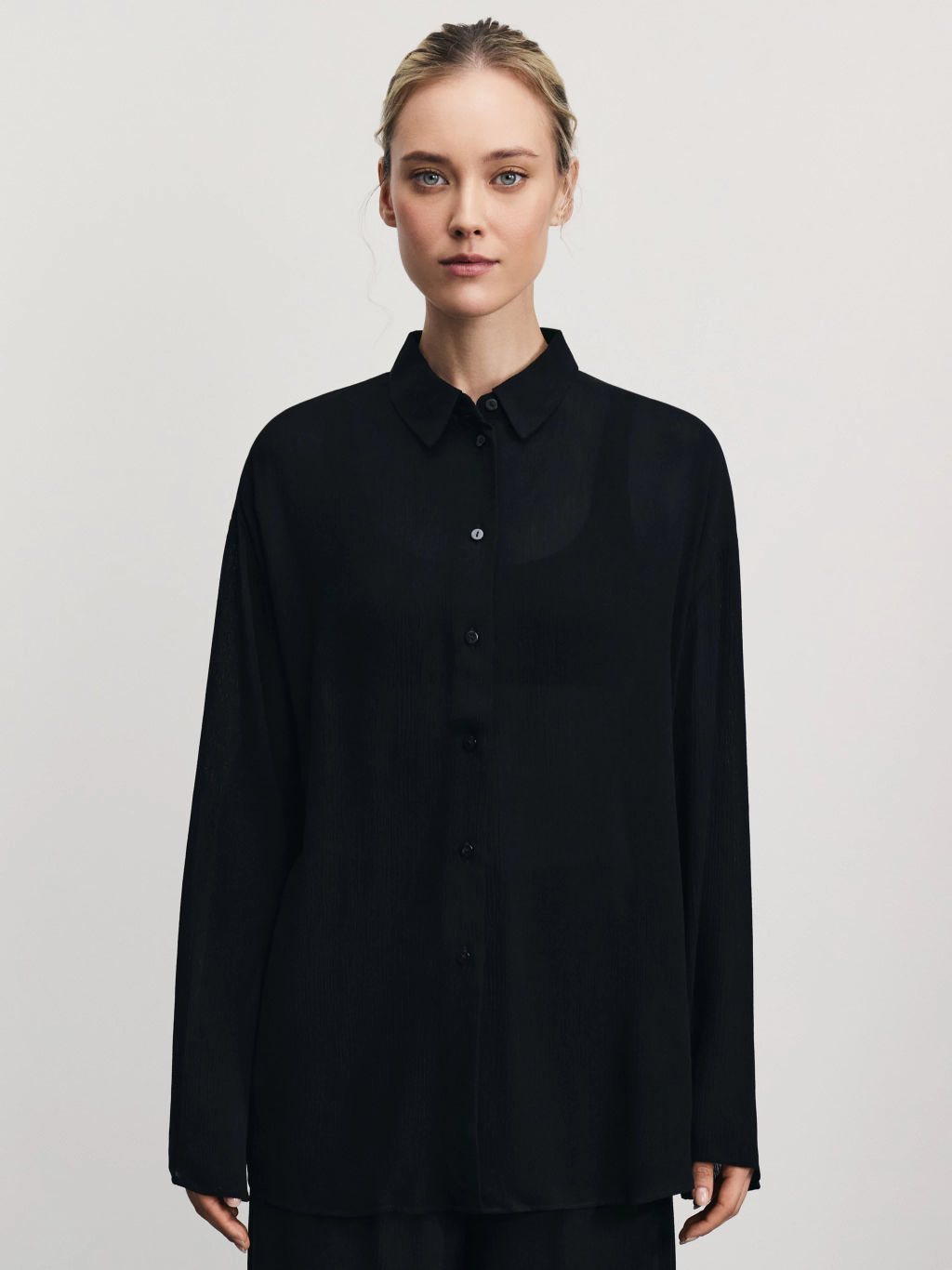 Блузка из фактурной вискозы / Zarina  фото 3