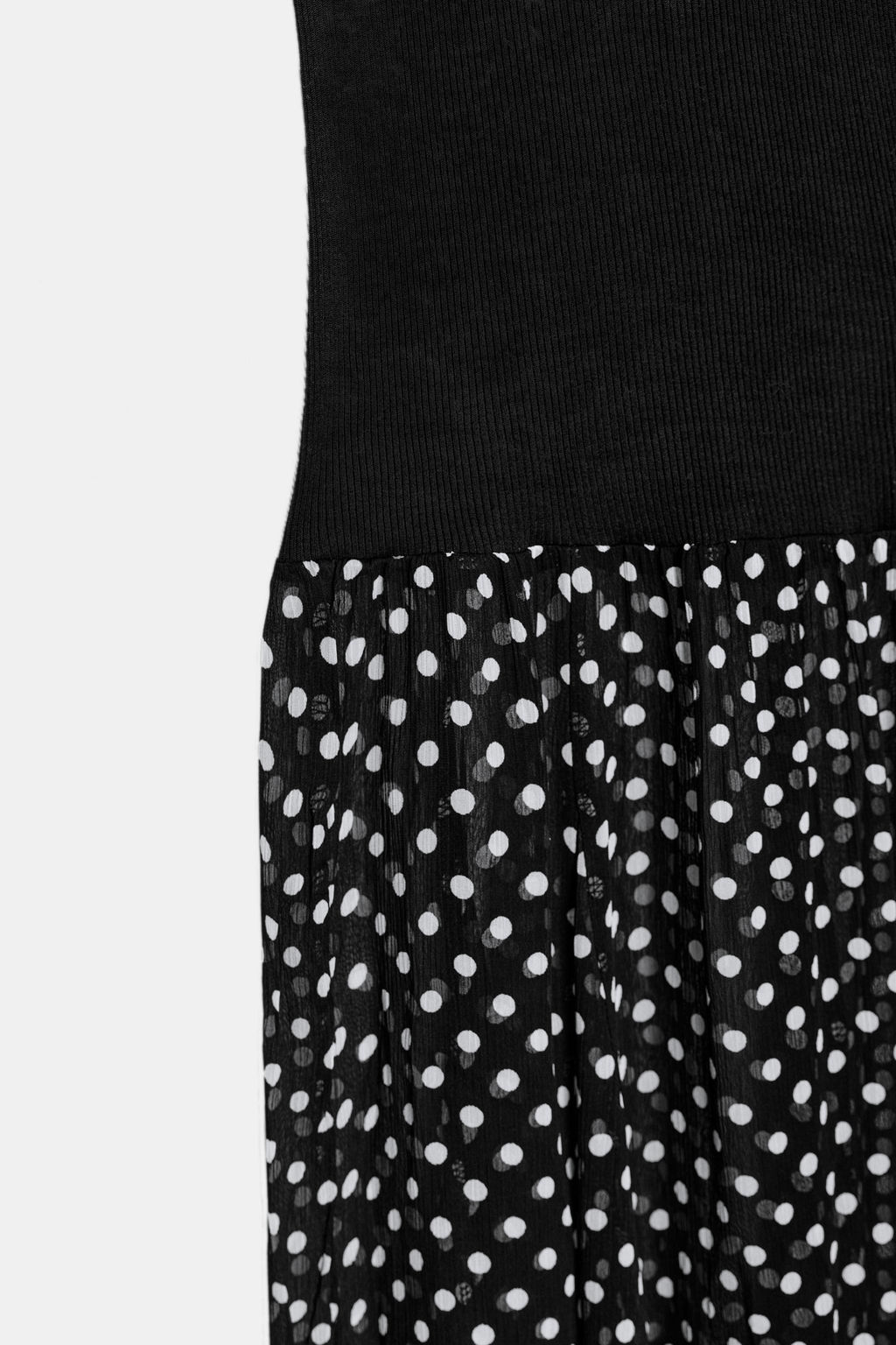 VESTIDO COMBINADO LUNARES / Negro - Zara фото 8