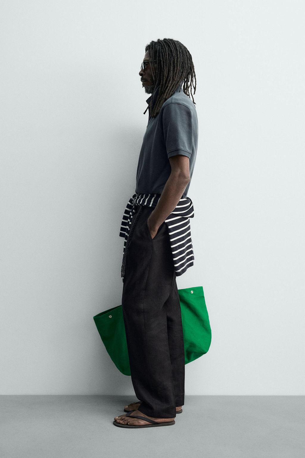 POLO PIQU? LAVADO AARON LEVINE X ZARA / Marino