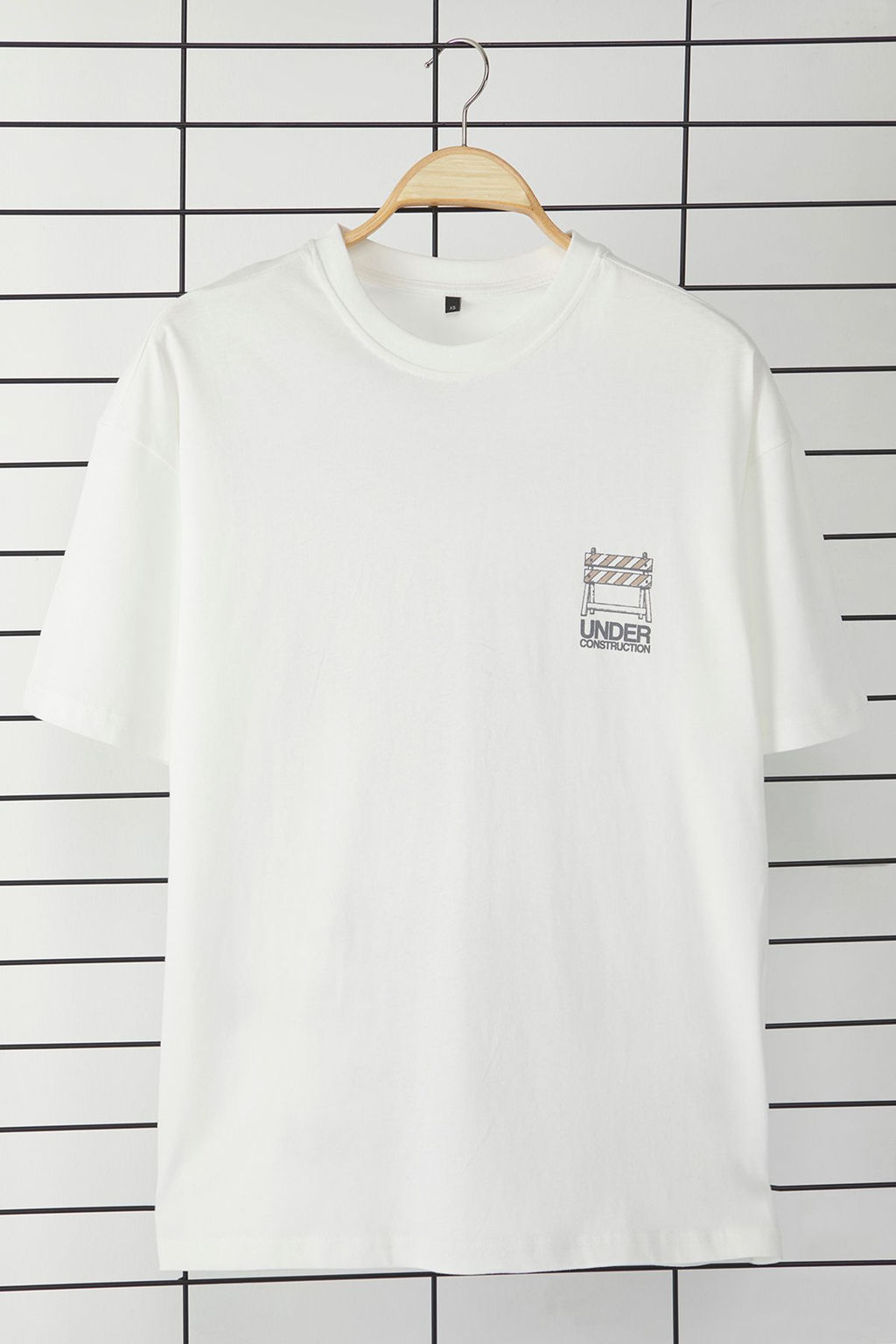 TRENDYOL MAN Ekru Oversize/Genis Kesim %100 Pamuklu Bask?l? T-Shirt TMNSS25TS00114 - Trendyolmilla фото 4