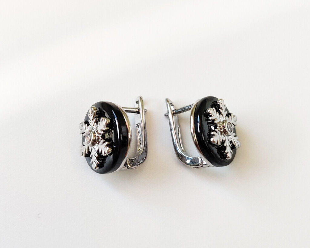 Серьги с керамикой