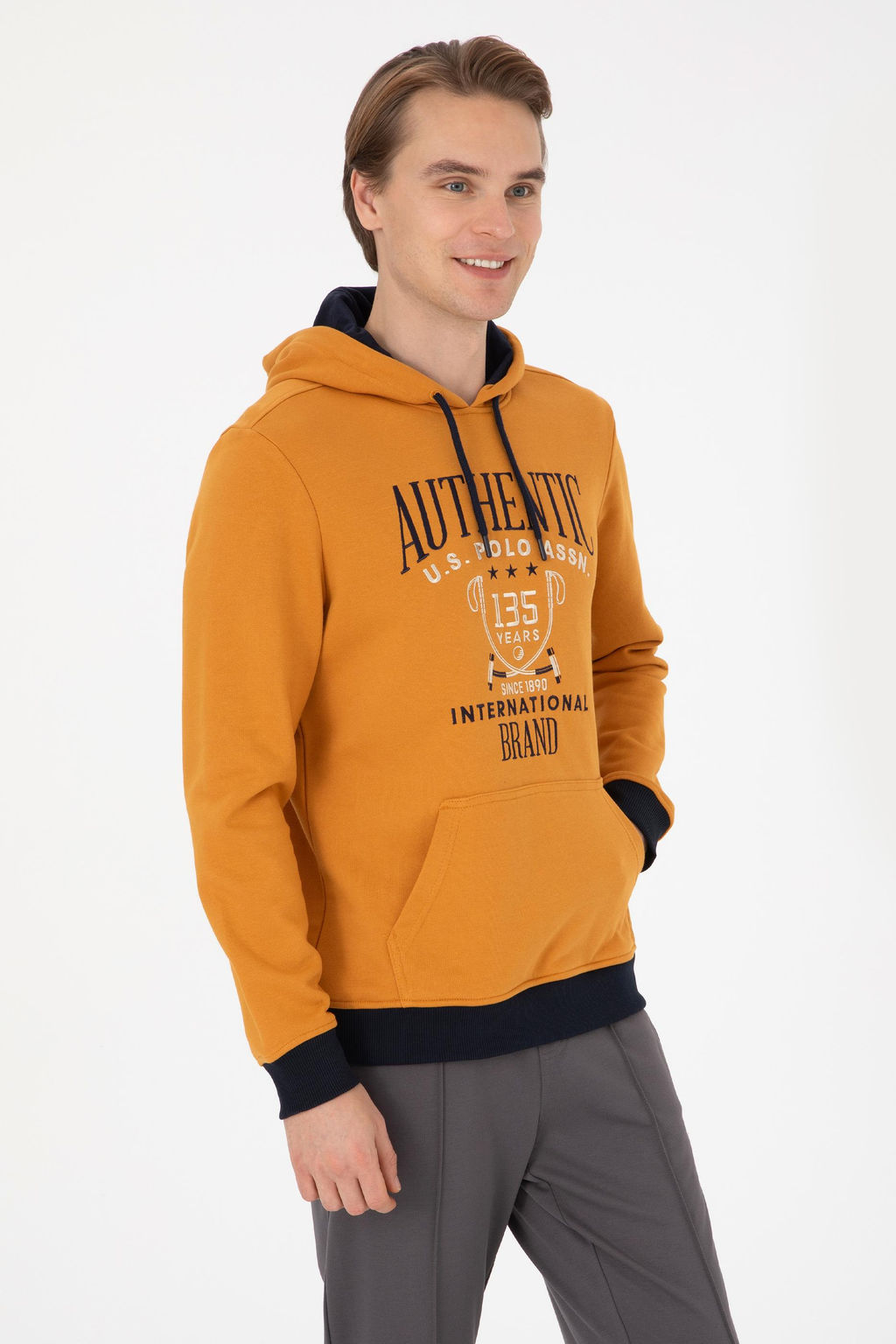 Erkek Hardal Sweatshirt - U.s. polo assn фото 3