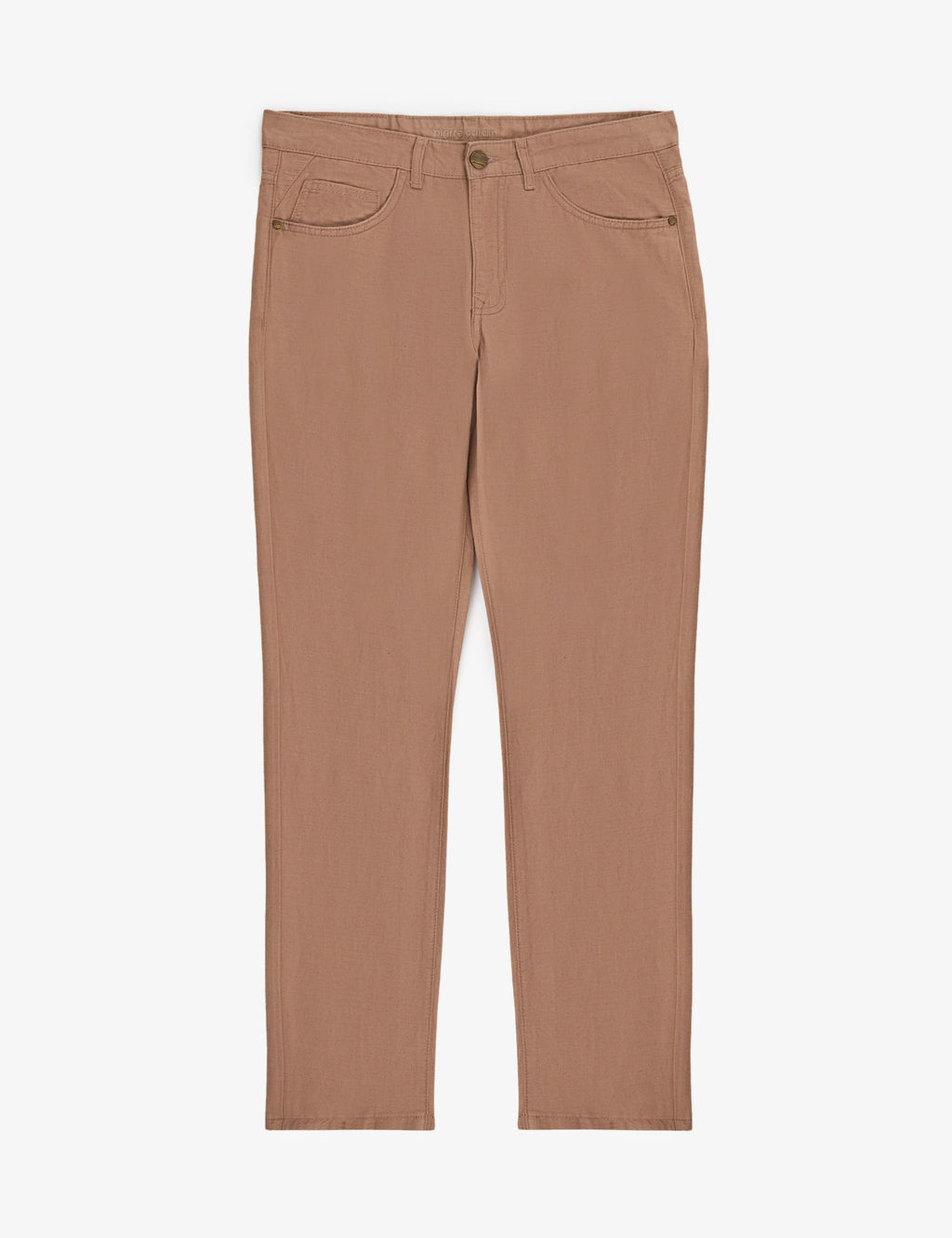 Vizon Slim Fit Keten Kar___ml_ Kanvas Pantolon