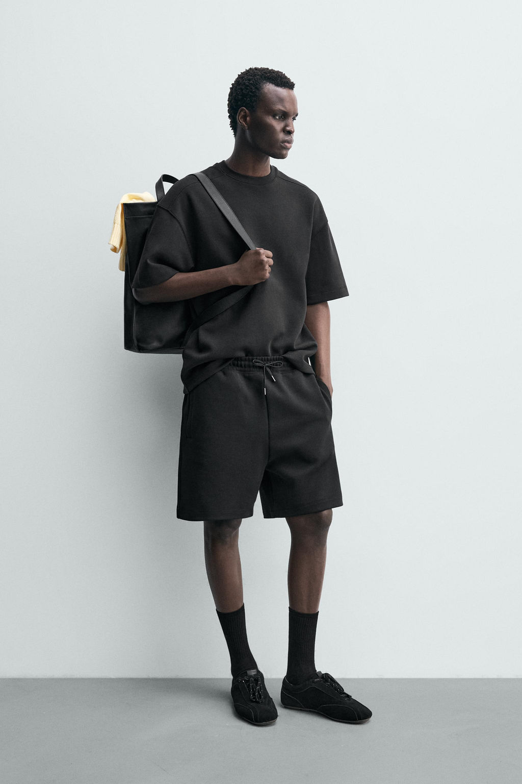 TECHNICAL QUARTER-ZIP SWEATSHIRT - Zara фото 9